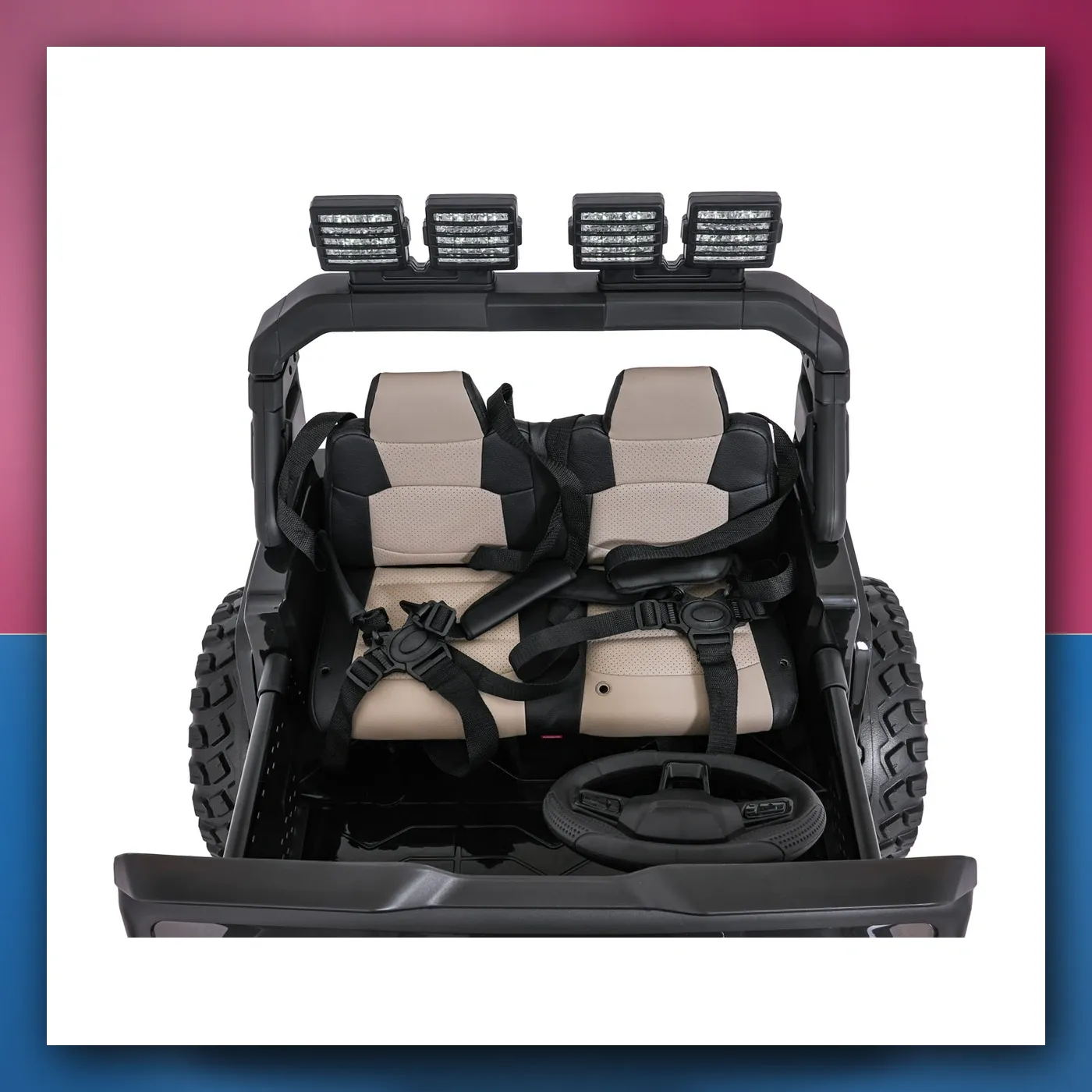Auto na akumulator Ekstremno Sport 4x4 Varijabla Veličina crni - slika 1