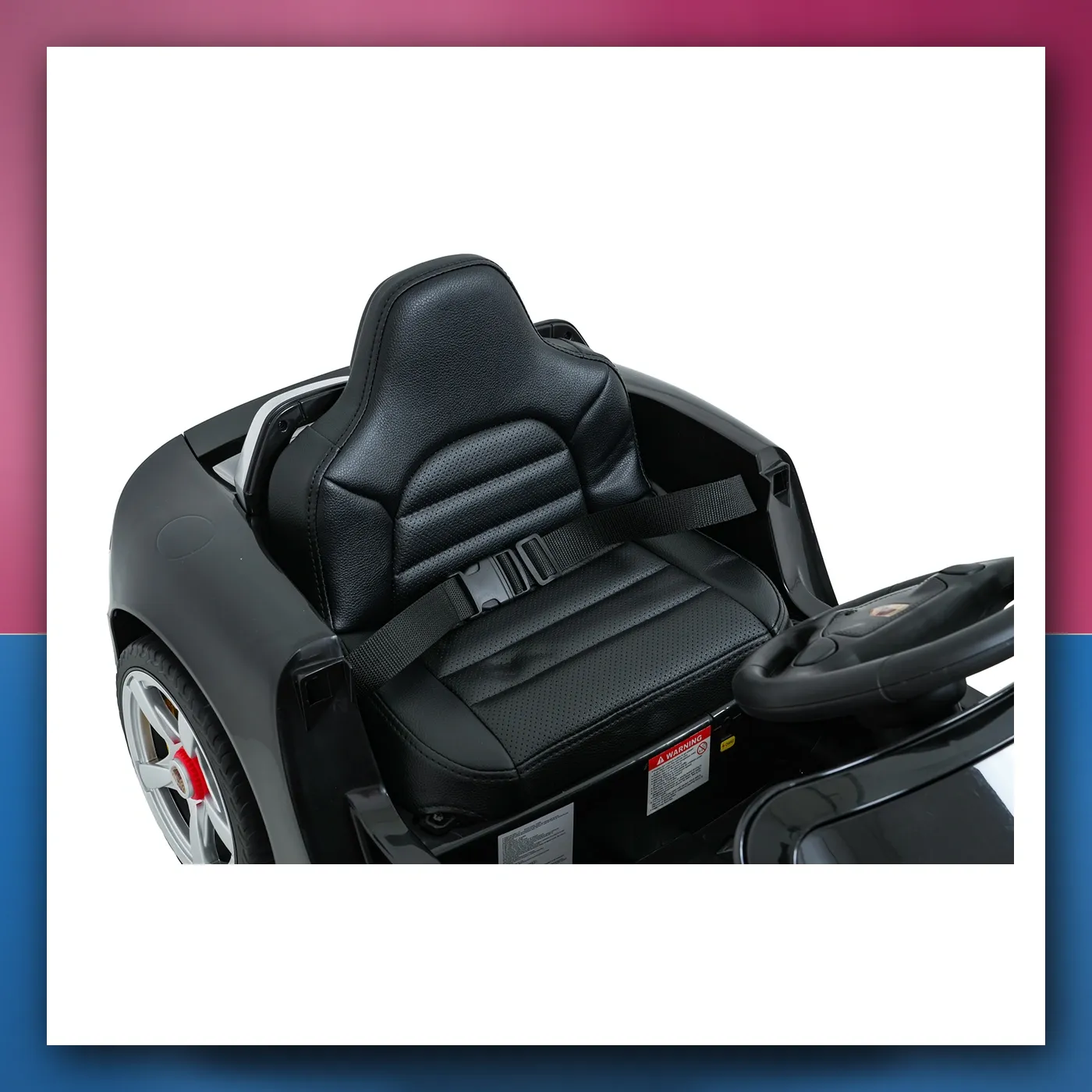 Auto na akumulator Porsche 911 Carrera crni - slika 1