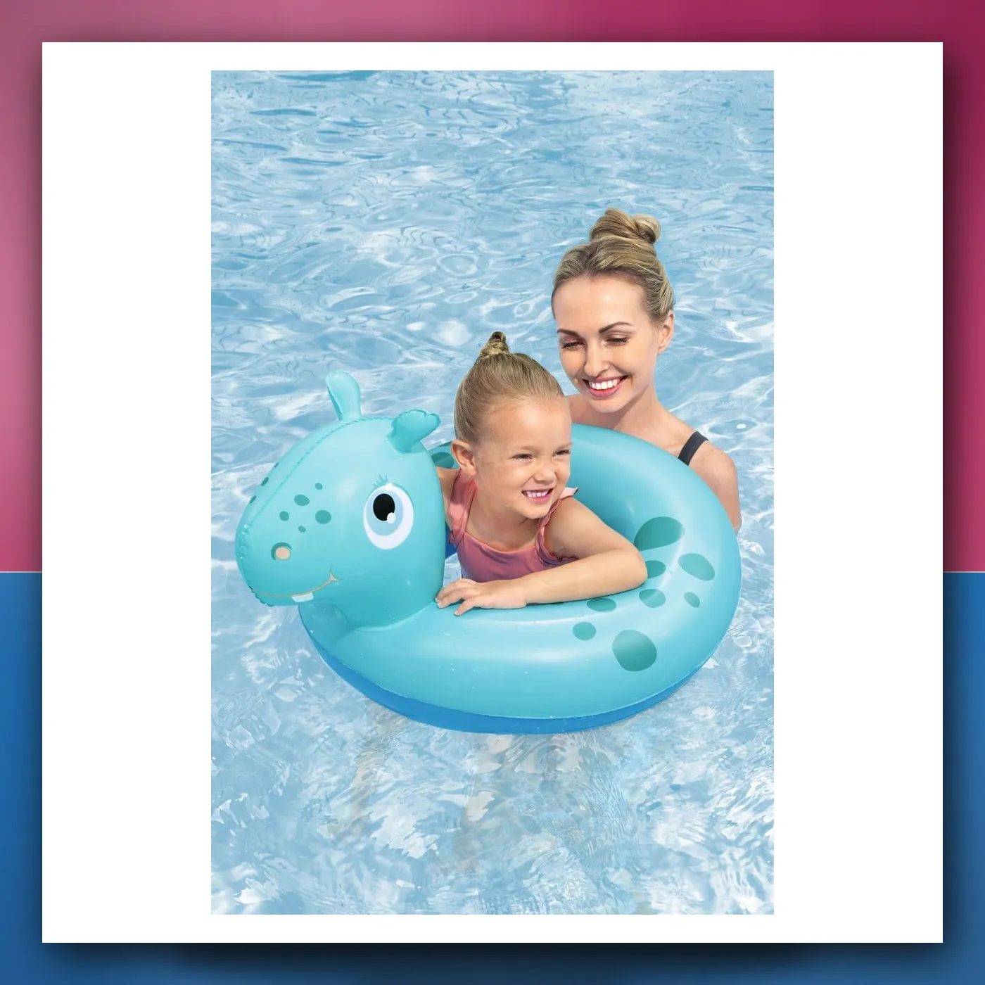 Kotrljajući do Plivanje mali hippo BESTWAY - slika 1