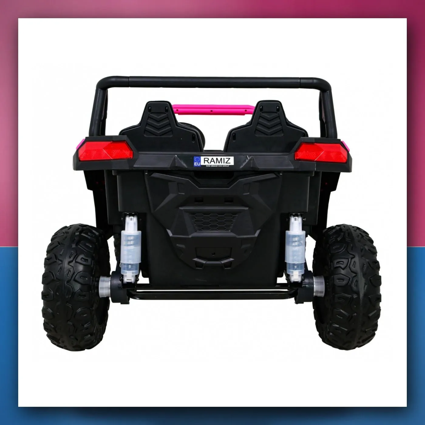 Buggy ATV Racing na akumulator za 2 djece ružičasti + 4×4 + daljinski upravljač + lagani start + MP3 + LED