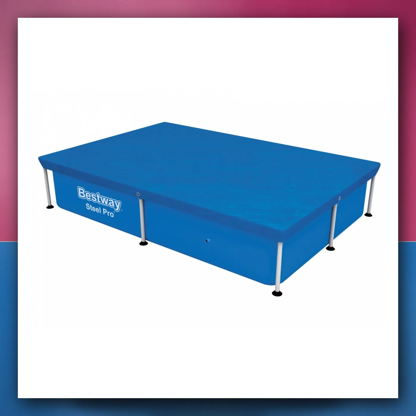 Poklopac 224x154cm na Montažni bazen Čelik Pro 221x150x43cm BESTWAY - slika 1