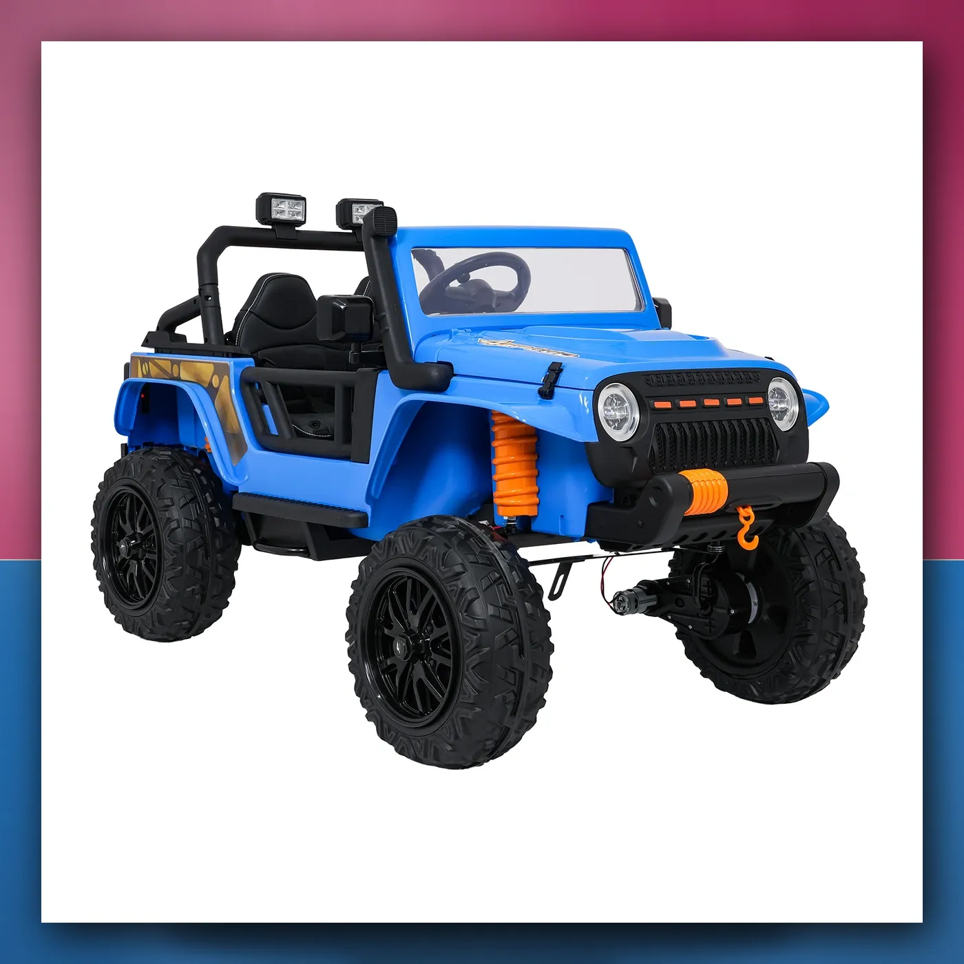 Auto na akumulator Jeep Monster plavi - slika 1