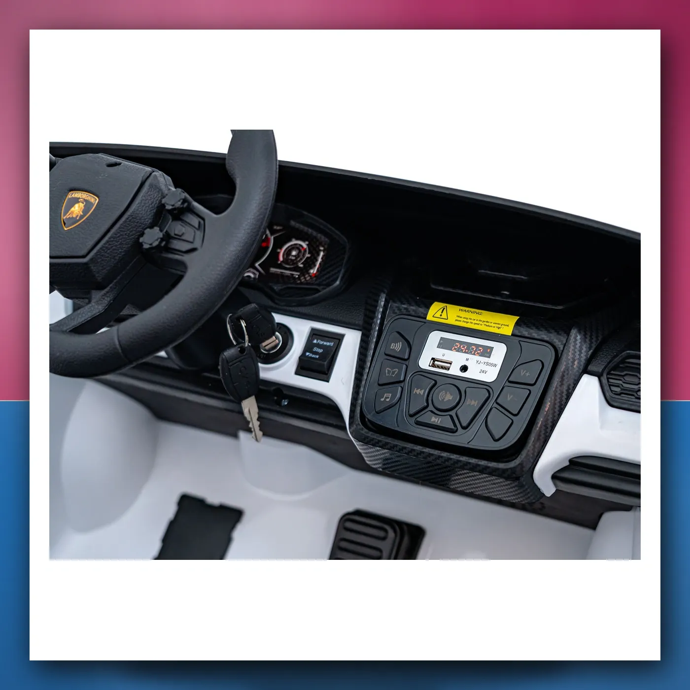 Auto na akumulator Lamborghini Revuelto XL bijeli - slika 1