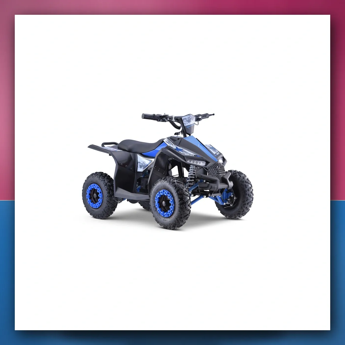 Četverocikl E - STAR na akumulator plavi 35km / h + Motor 1000W + Kotači pumpano + Regulacija sjedala - slika 1
