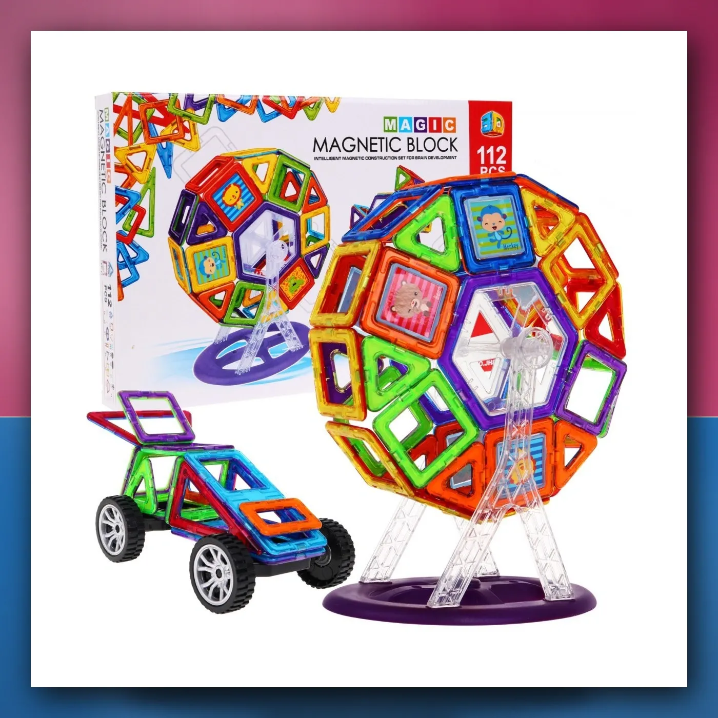 Magijska Kocke Magnetične 112 elemenata - slika 1
