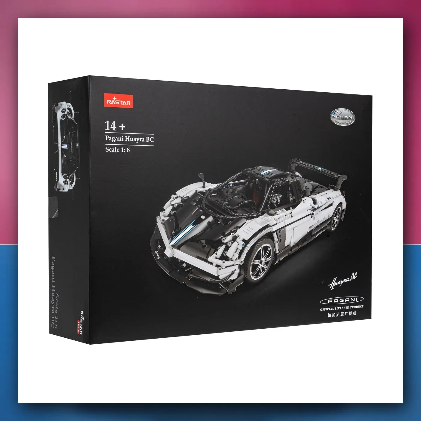 Pagani Huayra RASTAR 1:8 model za sastavljanje 2896 konstrukcijskih kocki
