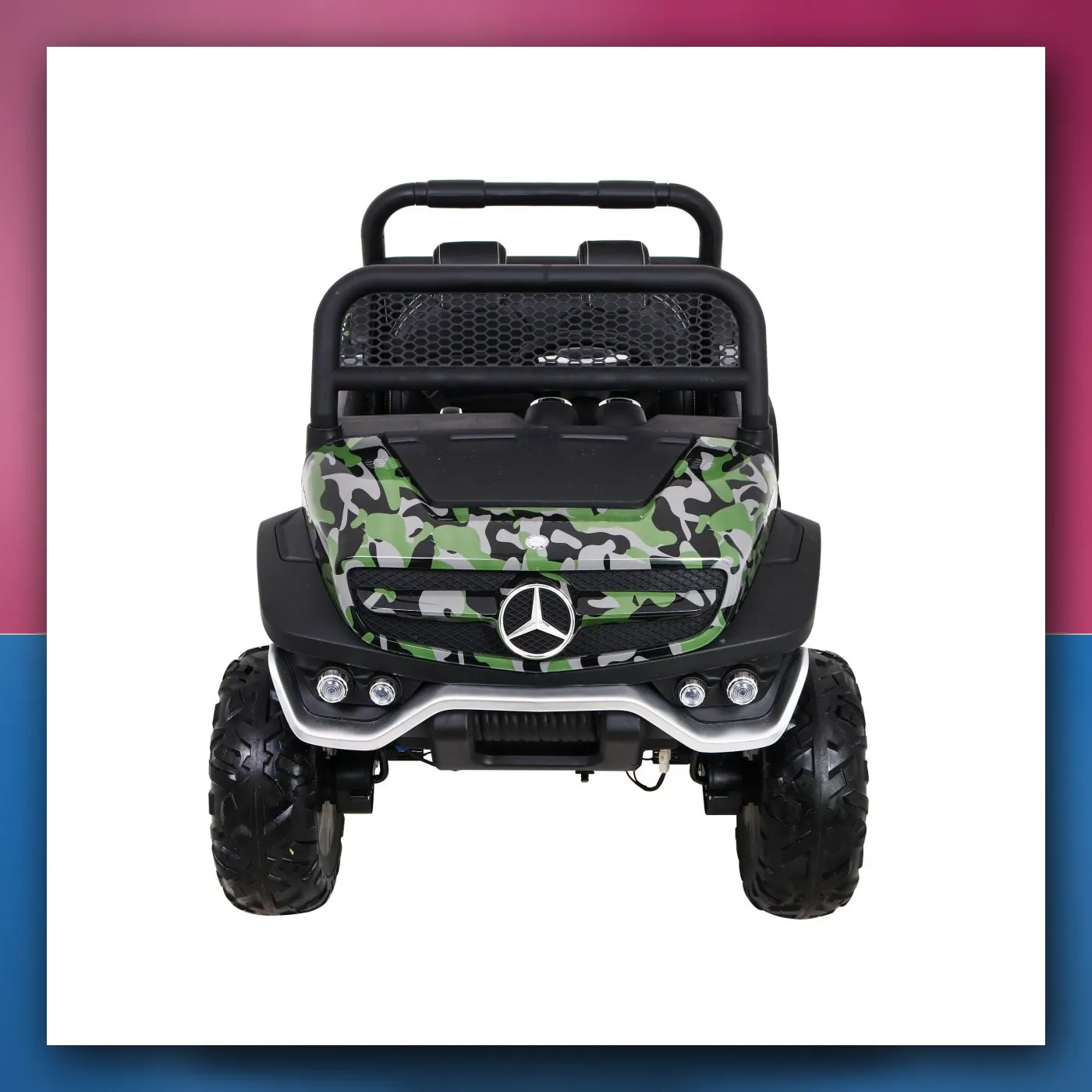 Mercedes Benz Unimog za djecu Lakir Moro + Pogon 4x4 + Daljinski upravljač + Prtljažnik + Lagani Start + Radio + MP3 + LED - slika 1