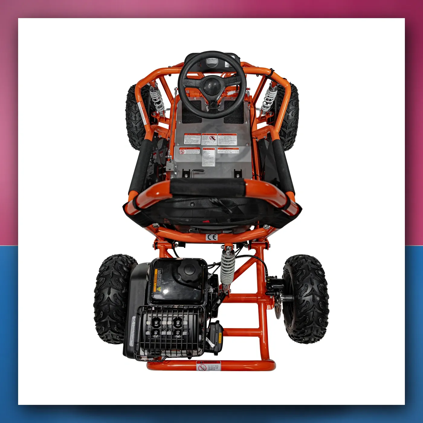 Auto na akumulator Gokart Motorni BLATO MONSTER narančasti - slika 1