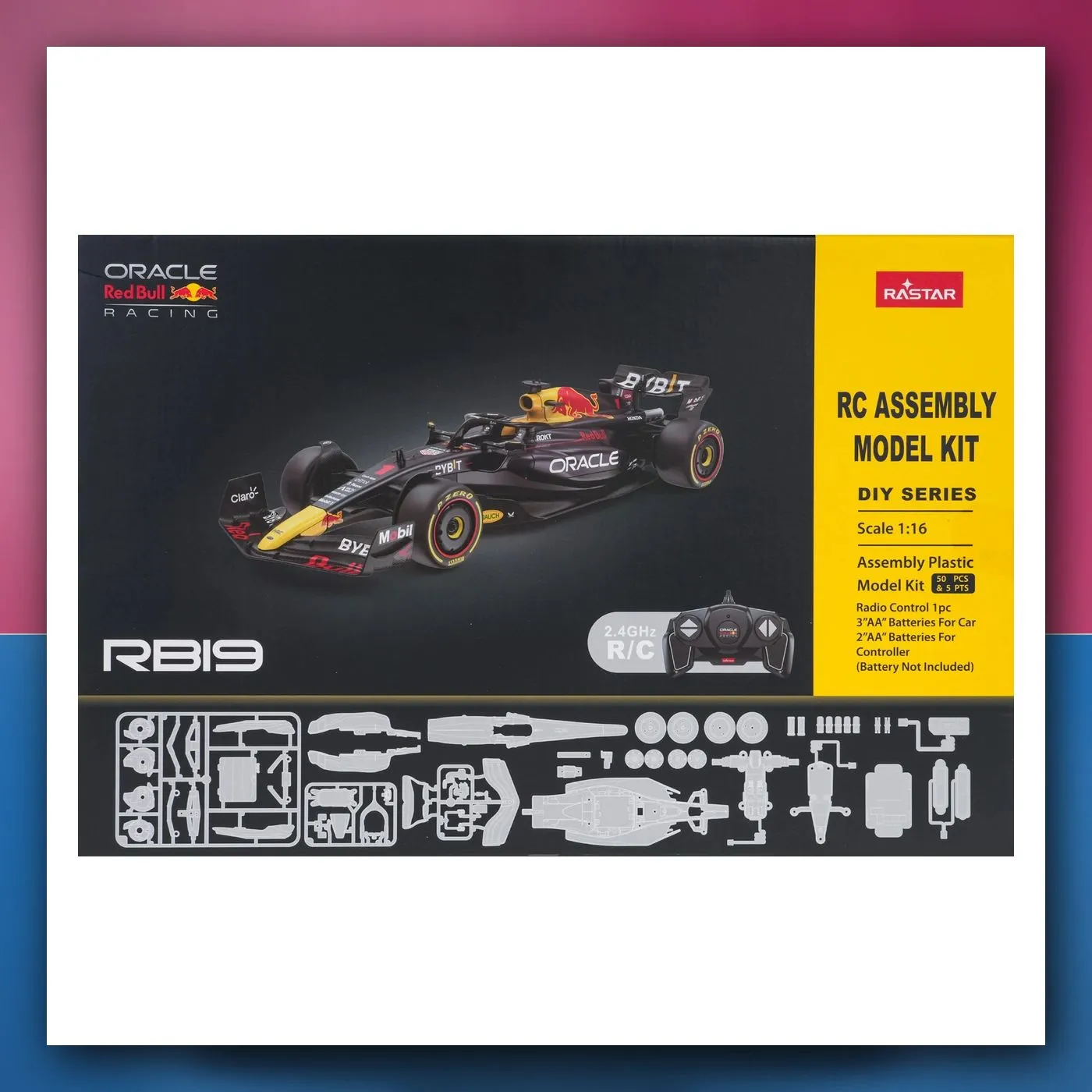 Bolid na daljinsko upravljanje Red Bull F1 RB19 Body Kit 1:16 plavi RASTAR