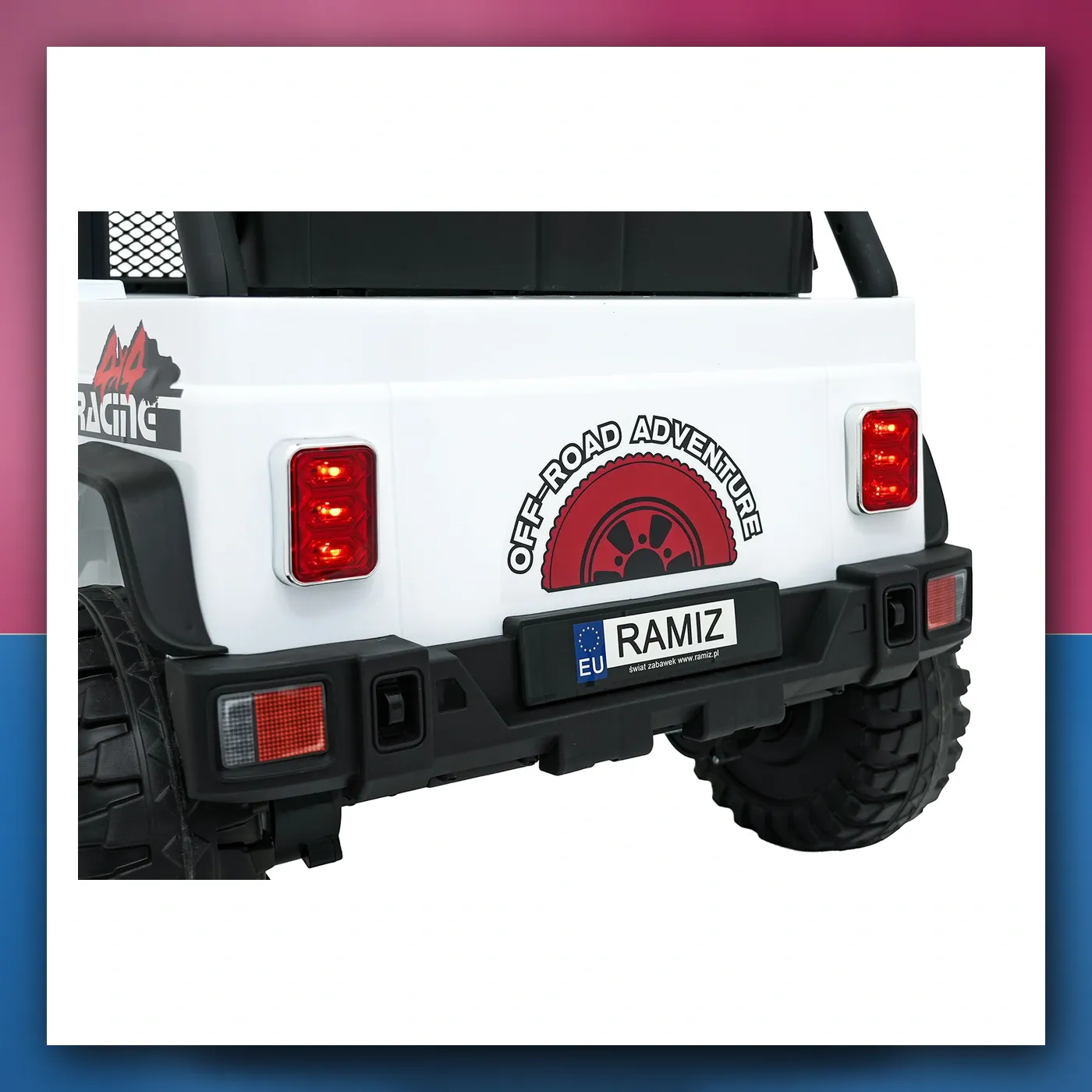 Auto na akumulator Jeep ZVIJER 4x4 bijeli - slika 1