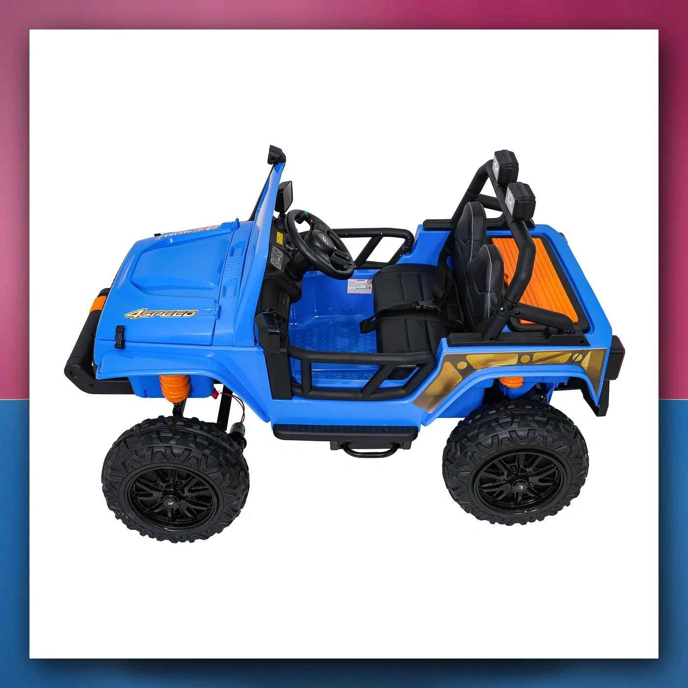 Auto na akumulator Jeep Monster plavi - slika 1