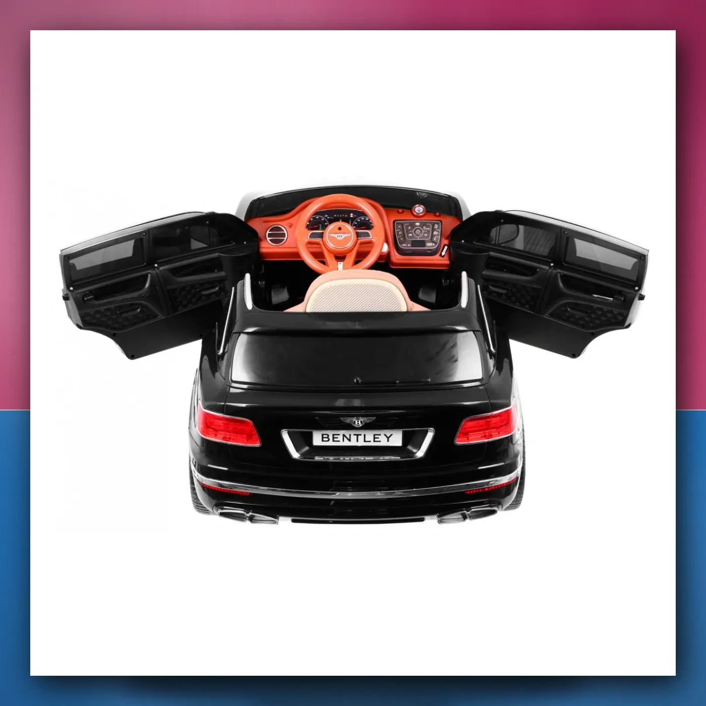 Auto na akumulator Bentley Bentayga za djecu crni - slika 1