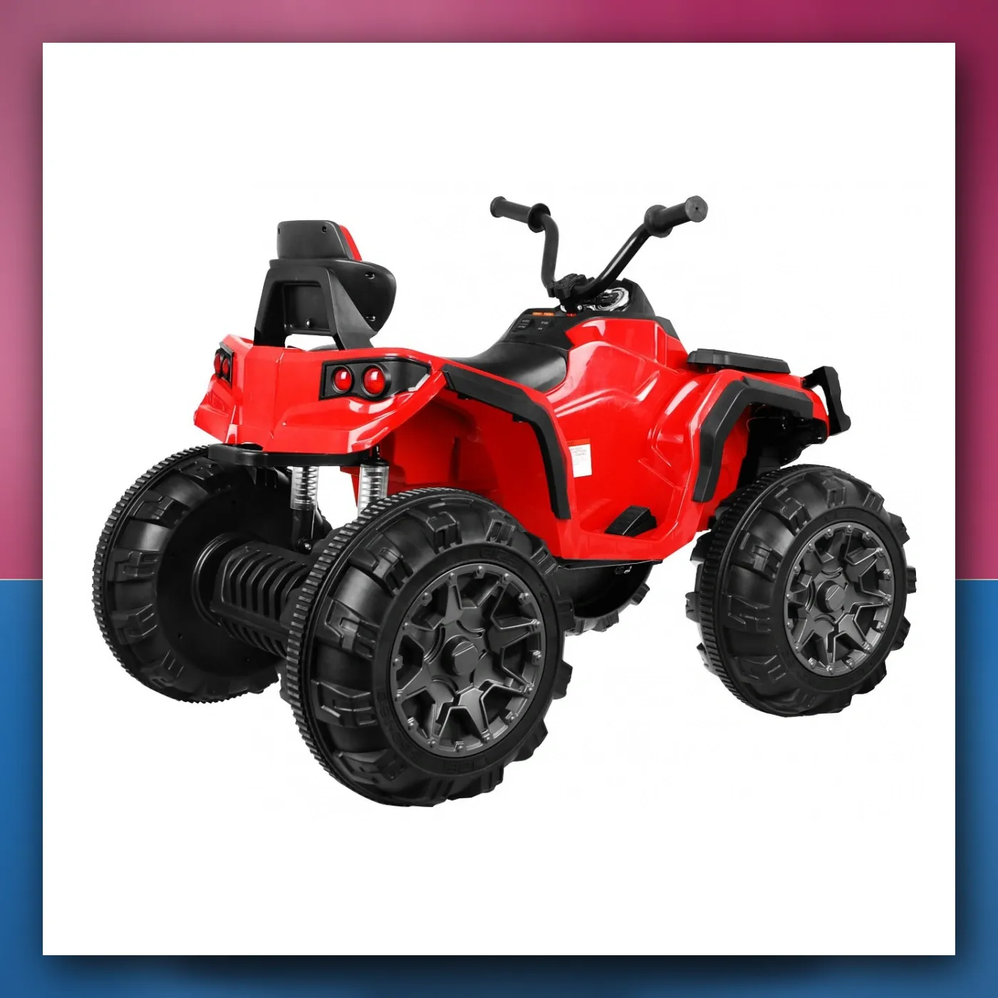 Četverocikl ATV na akumulator za djecu - crveni + EVA kotači + Radio + MP3 + LED + Lagani Start - slika 1