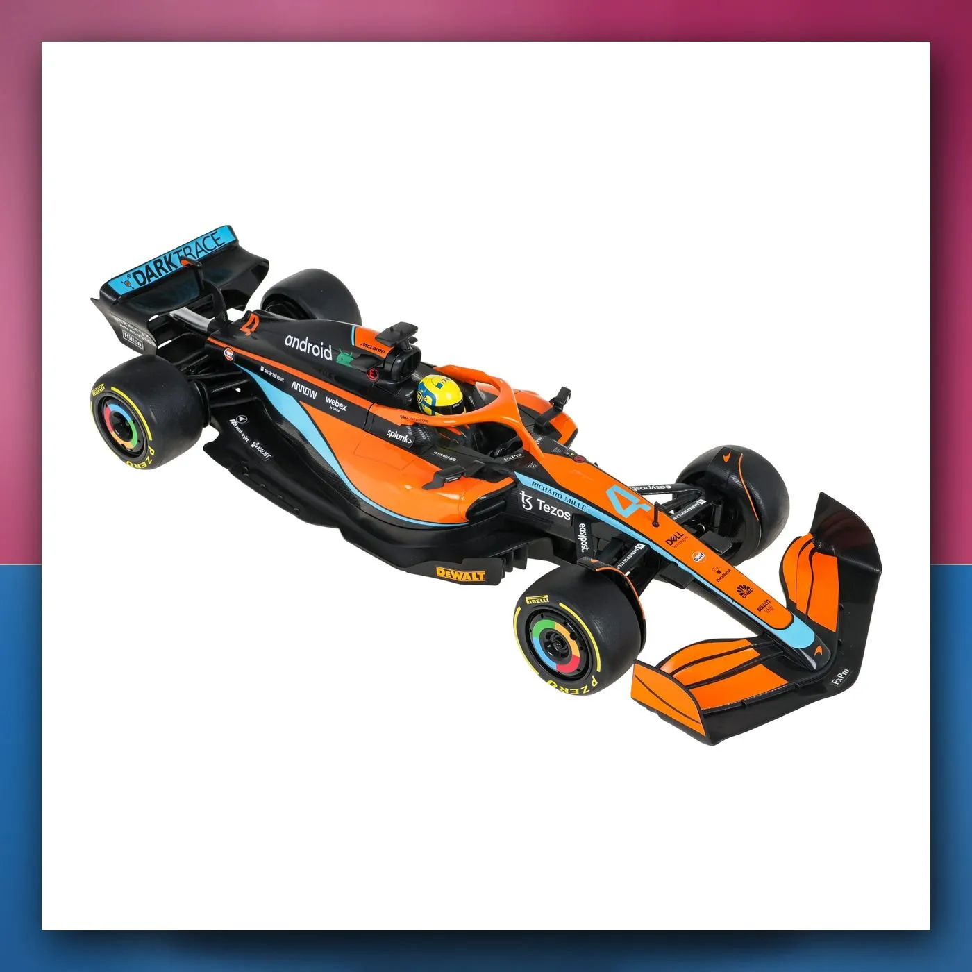 Bolid na daljinsko upravljanje McLaren F1 MCL36 1:12 narančasti RASTAR