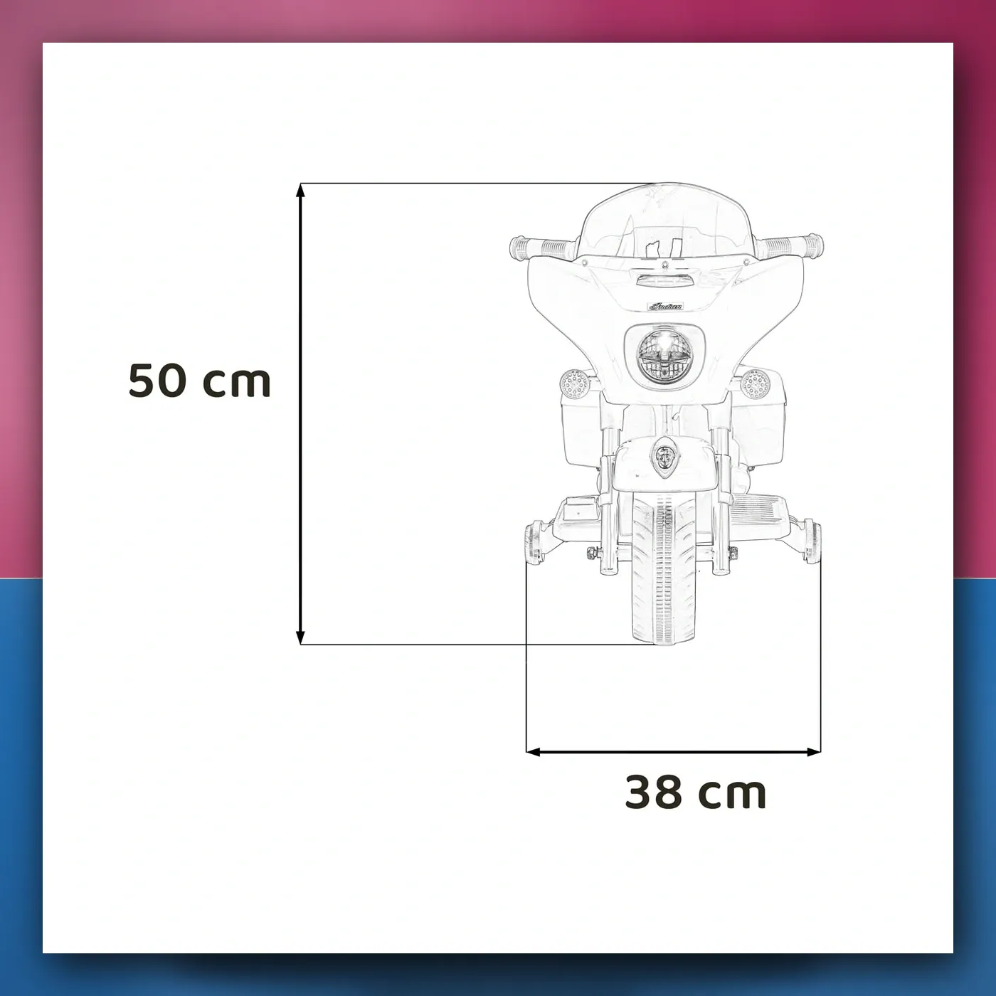 Auto na akumulator Sjekira INDIAN rozi - slika 1