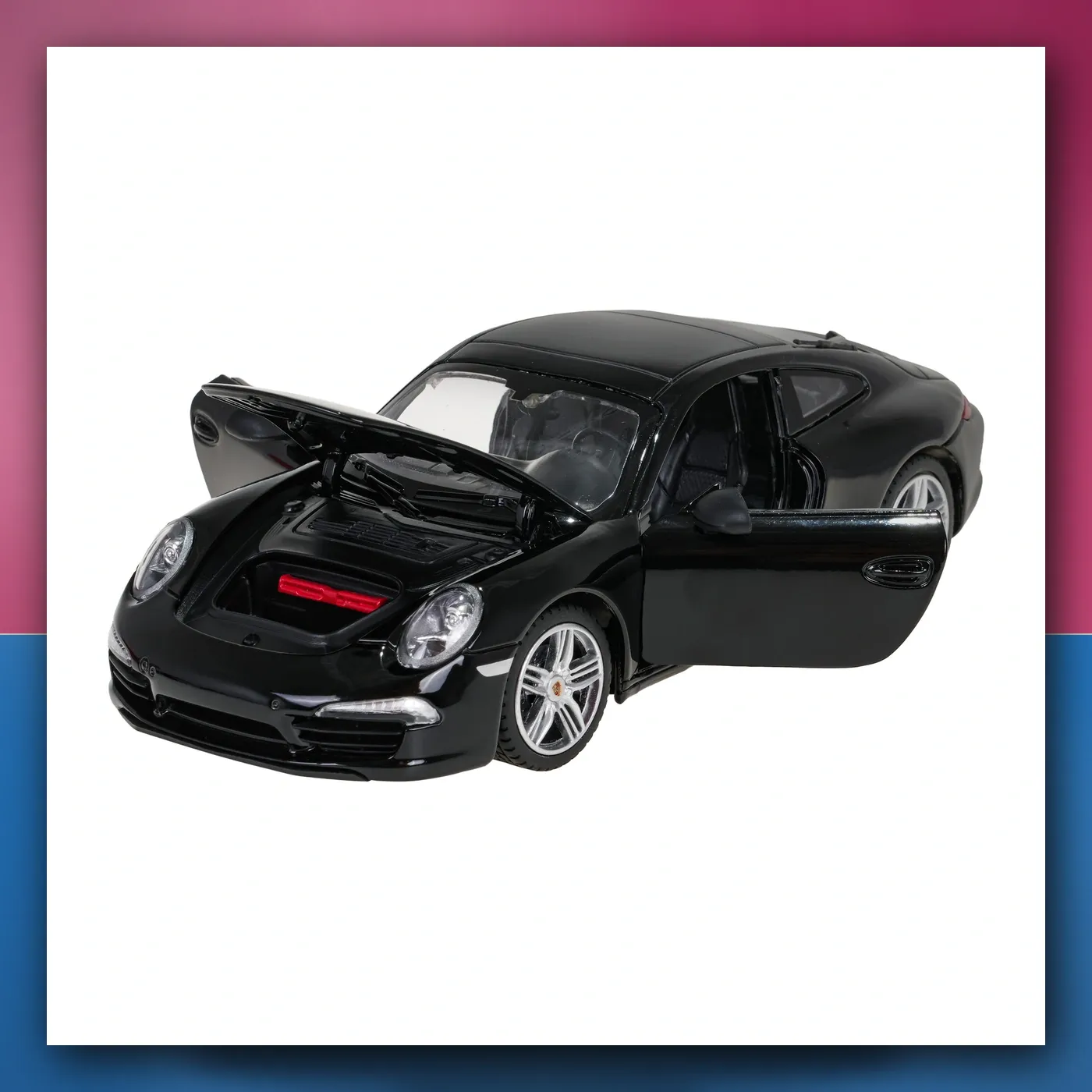 Metalni automobil Porsche 911 1:24 crni RASTAR