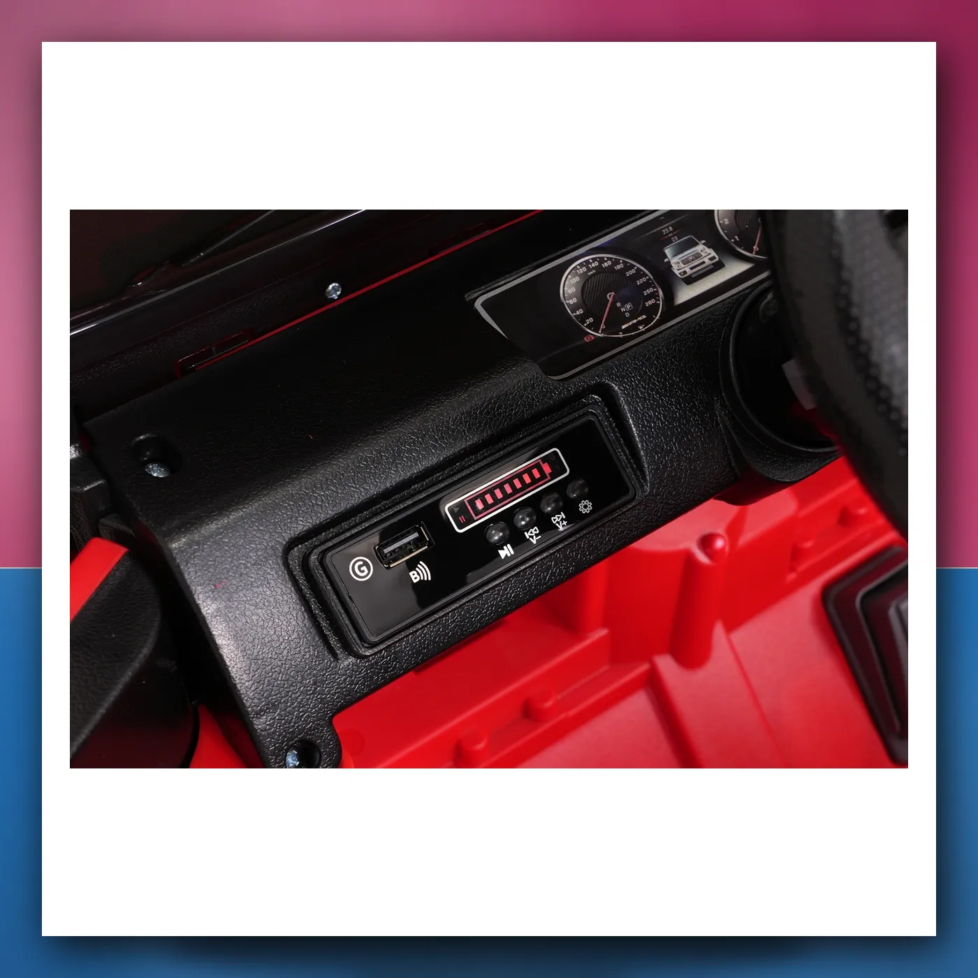 Auto na akumulator Mercedes G63 AMG LIFT crveni - slika 1
