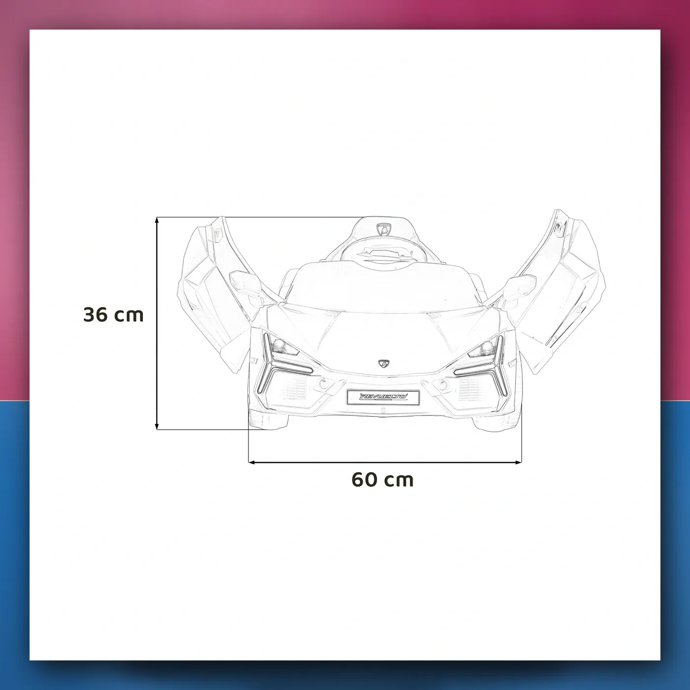 Auto na akumulator Lamborghini Revuelto plavi - slika 1
