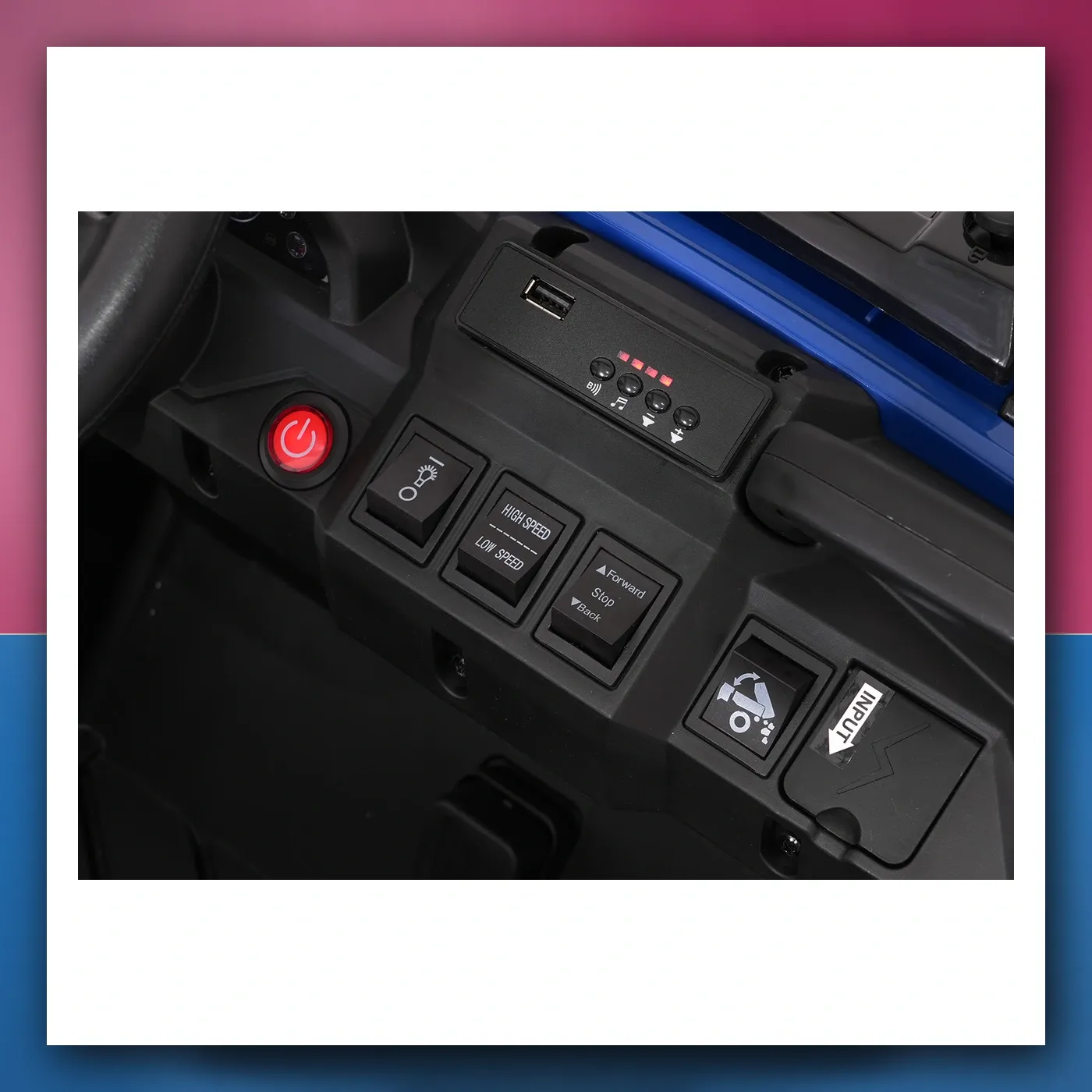 Auto na akumulator Farmer Kamion X - SNAGA plavi - slika 1