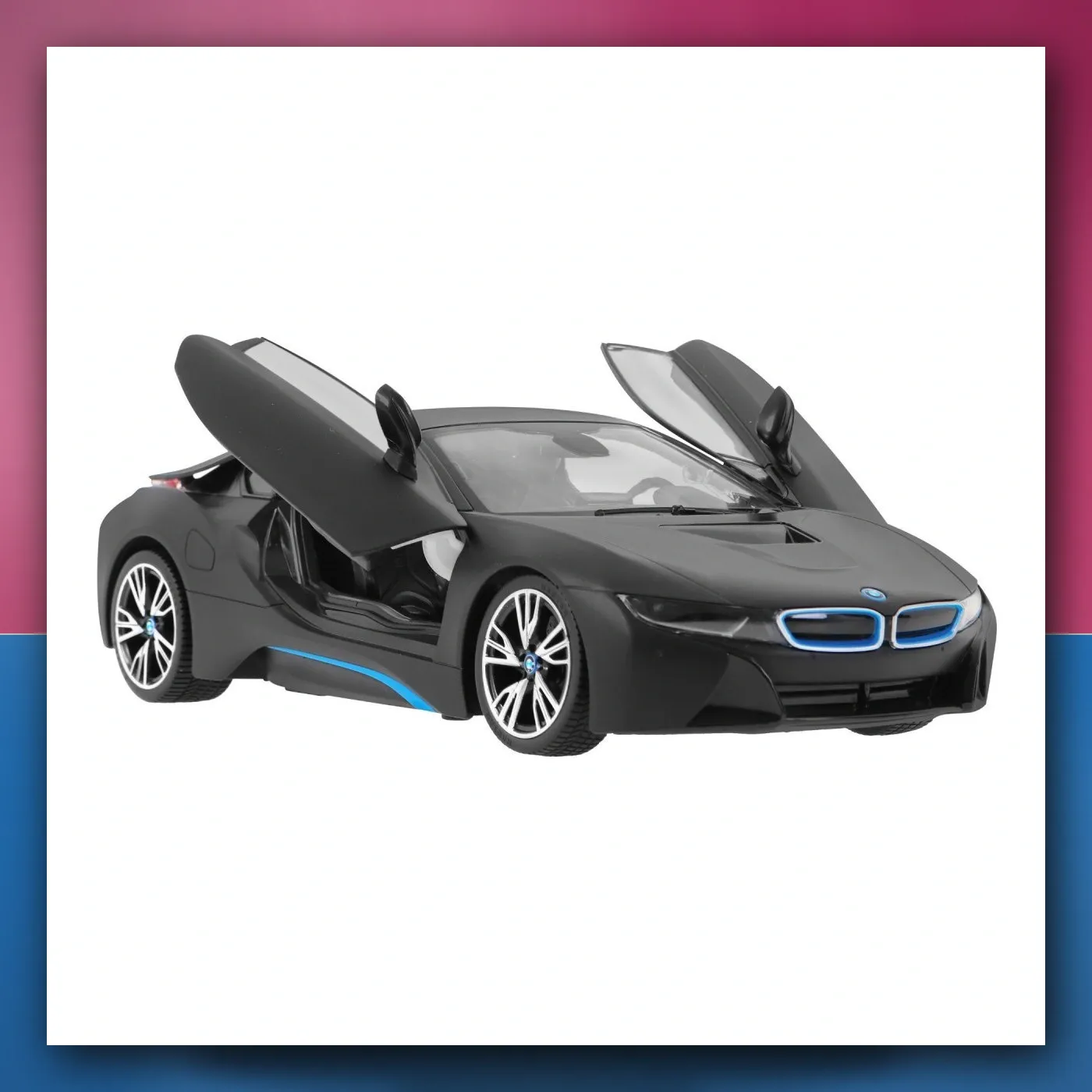 BMW i8 crni RASTAR model 1:14 autić na daljinsko upravljanje + daljinski upravljač 2,4 GHz - slika 1