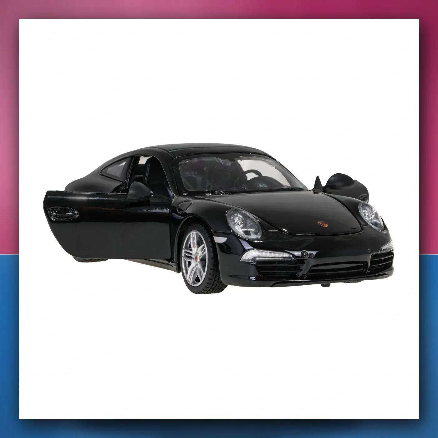 Metalni automobil Porsche 911 1:24 crni RASTAR