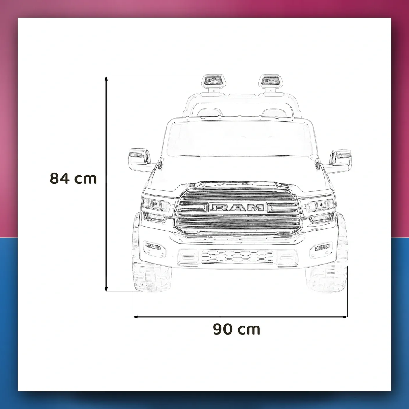 Auto na akumulator RAM 3500 rozi - slika 1