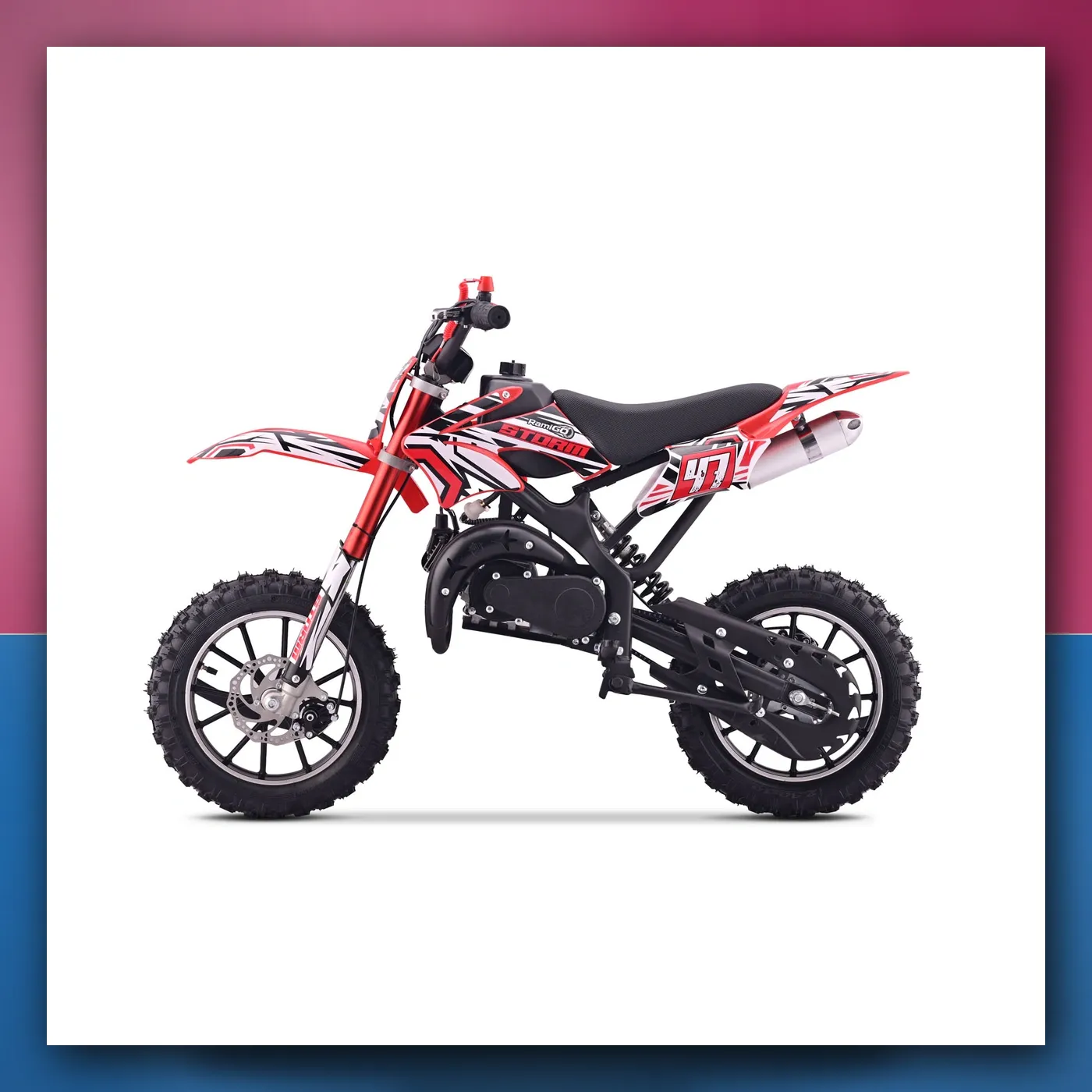 Motor na akumulator Motorni 49CC STORM crveni - slika 1