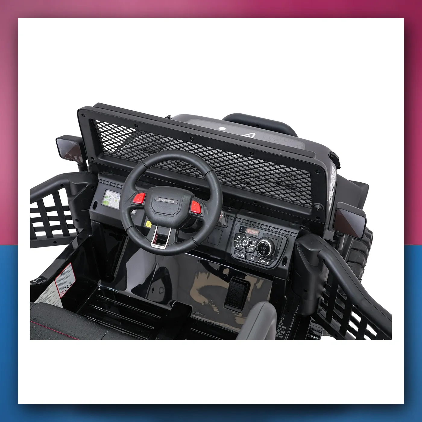 Auto na akumulator Jeep ZVIJER 4x4 crni - slika 1