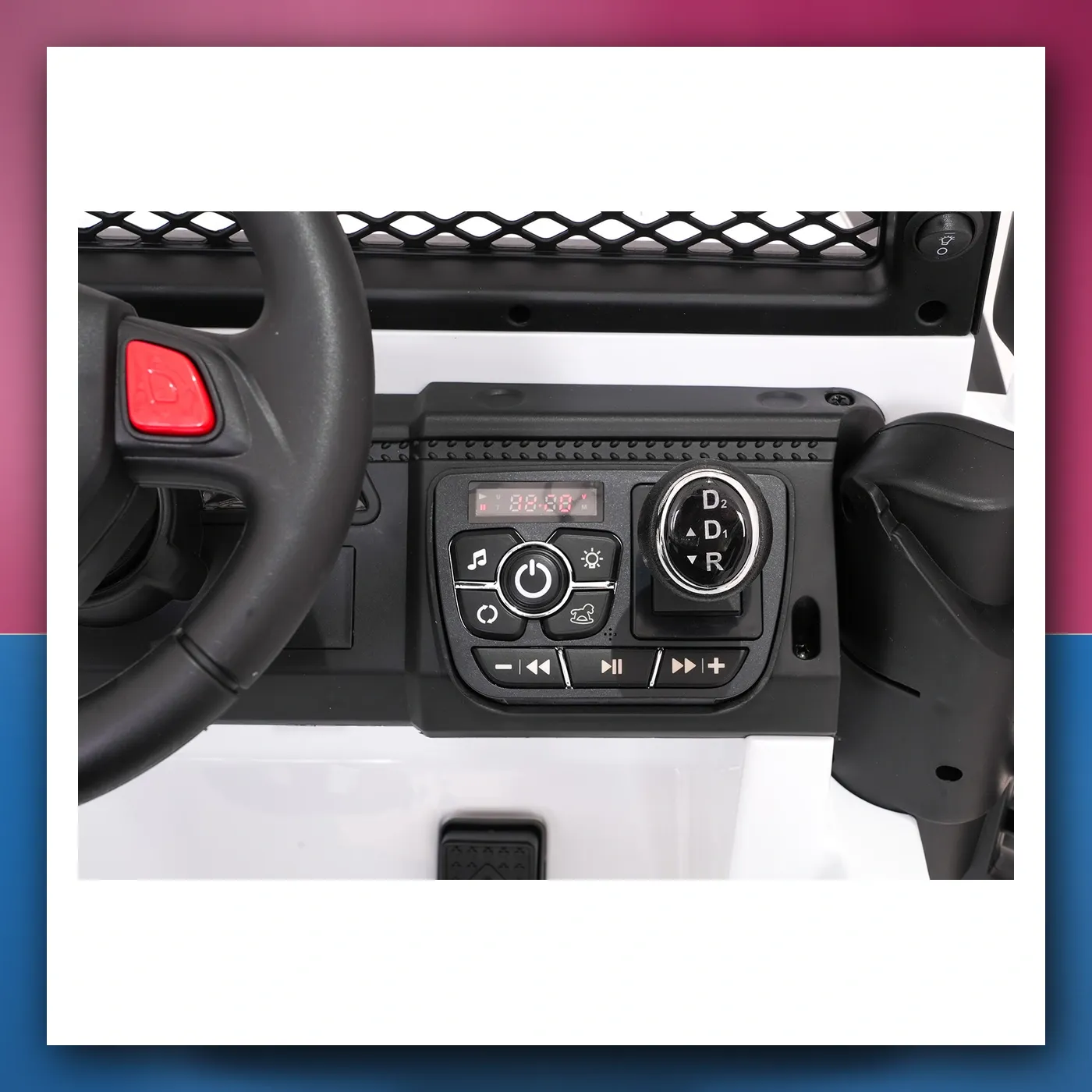 Auto na akumulator Jeep ZVIJER 4x4 bijeli - slika 1