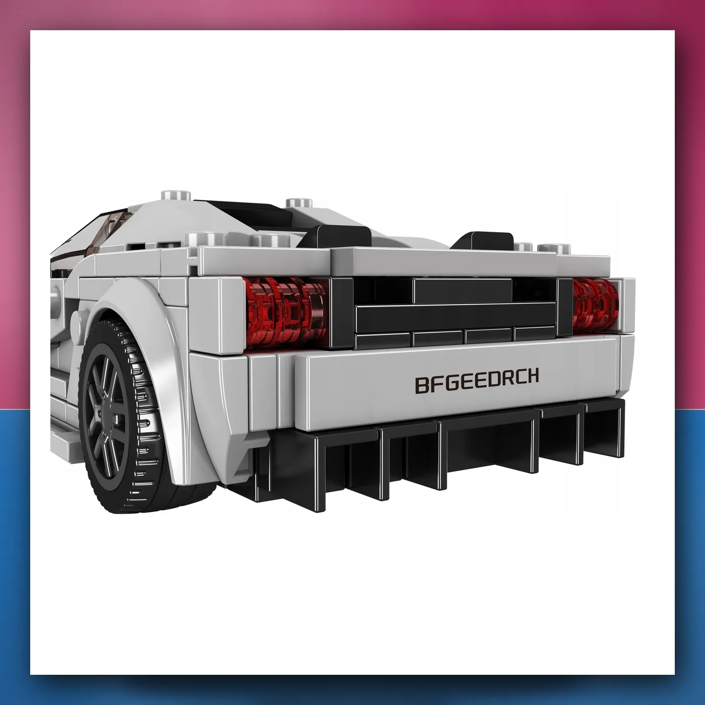 Set kockica Auto na akumulator Sportske Srebrne 388el. - slika 1