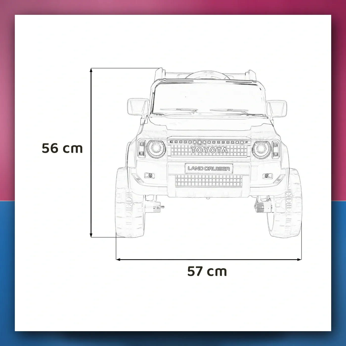 Auto na akumulator Toyota Land Krstarica PRADO zeleni - slika 1
