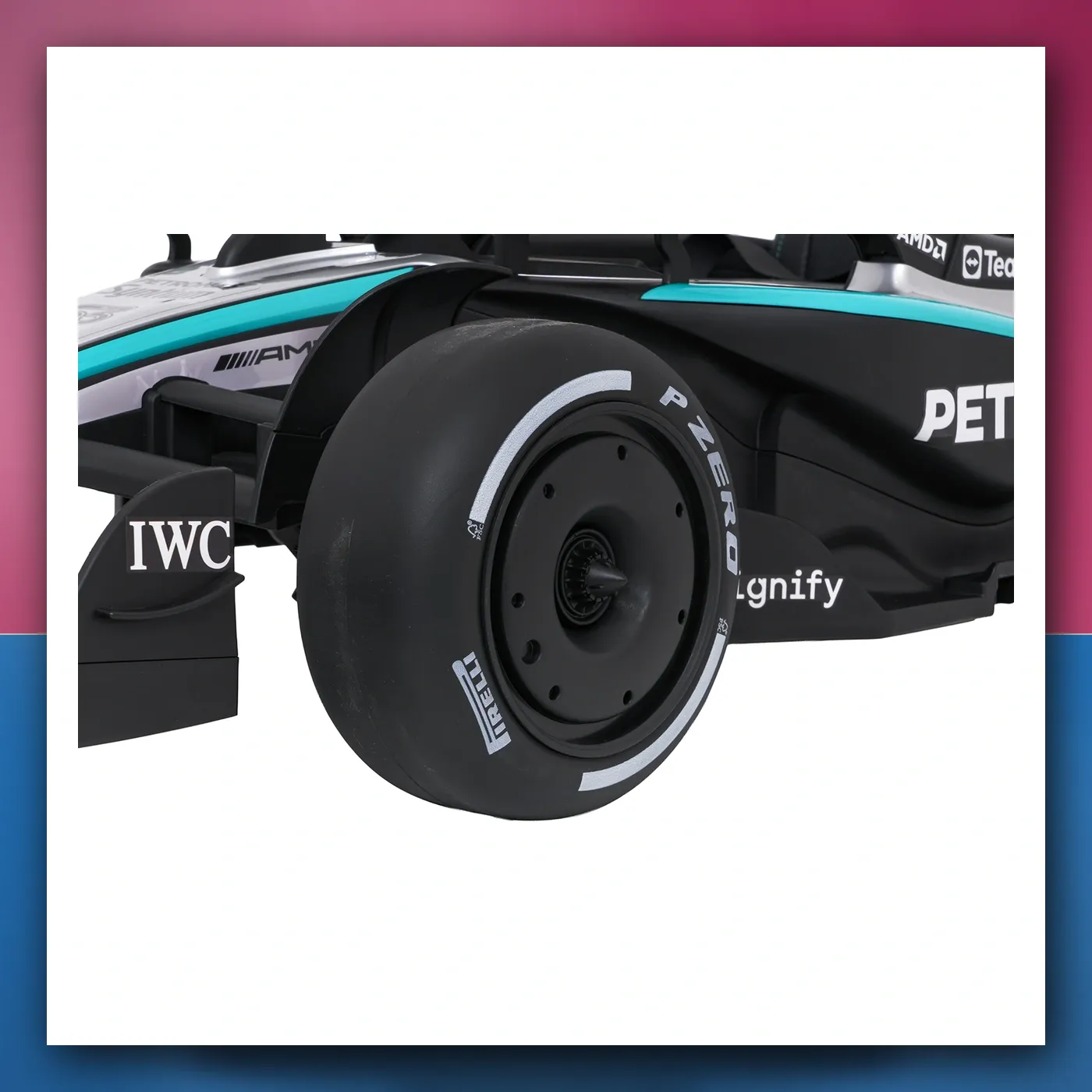 Bolid na akumulator Mercedes-AMG PETRONAS F1 crni s daljinskim upravljačem