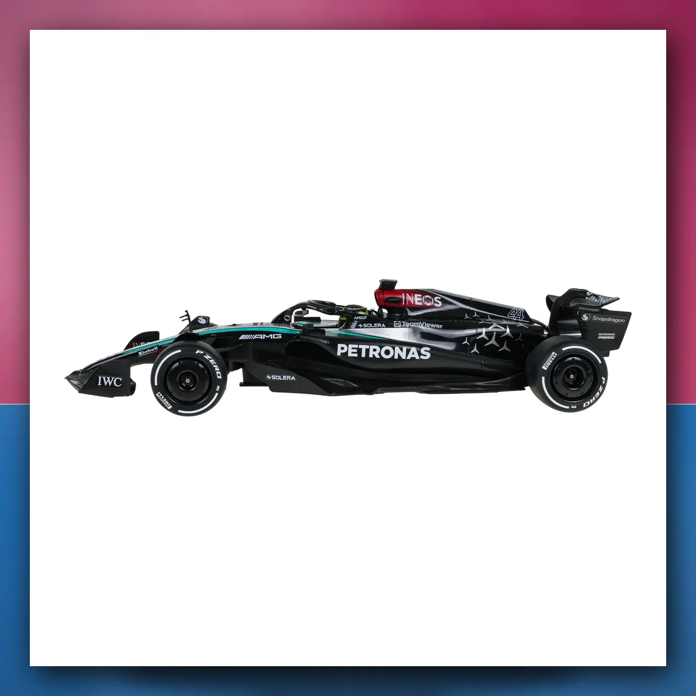 Bolid R / C 1: 12 Mercedes - AMG F1 W15 E Performance crni RASTAR - slika 1