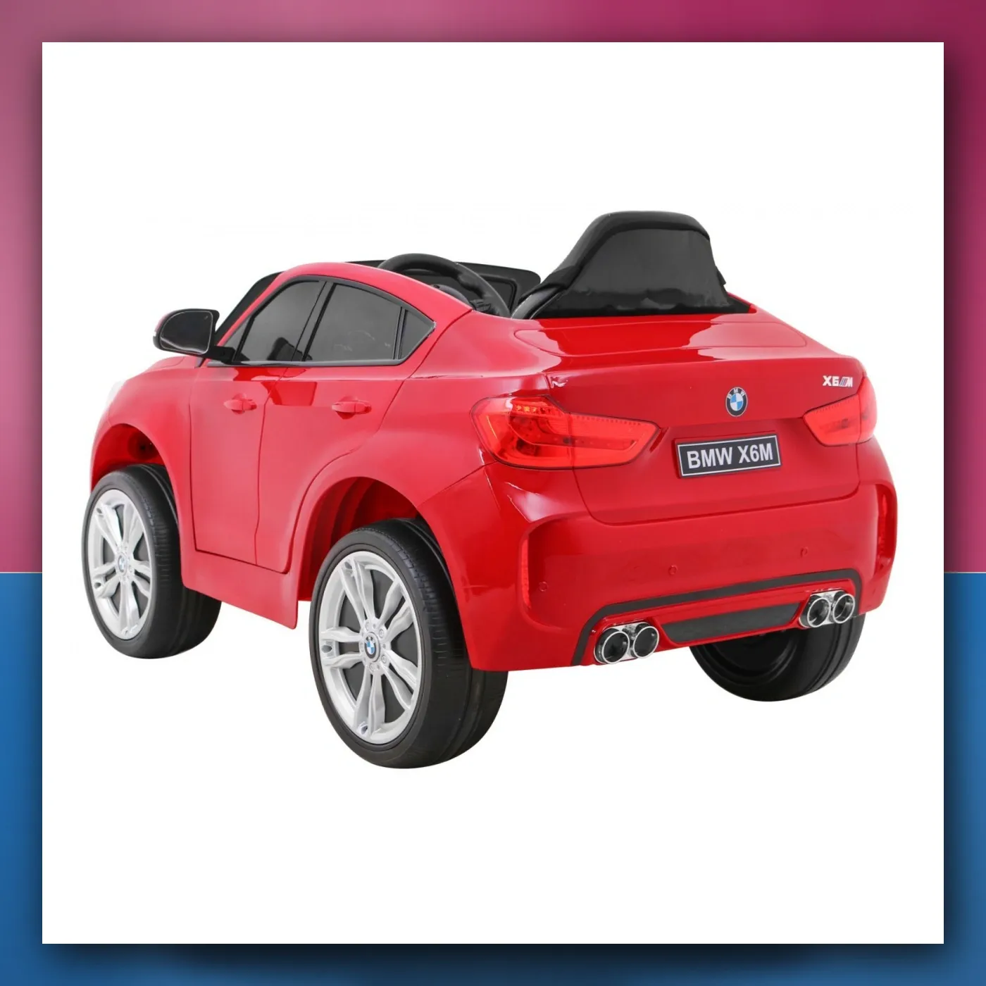 BMW X6M Električne Mali auto za djecu, crveni SUV + Daljinski upravljač - slika 1