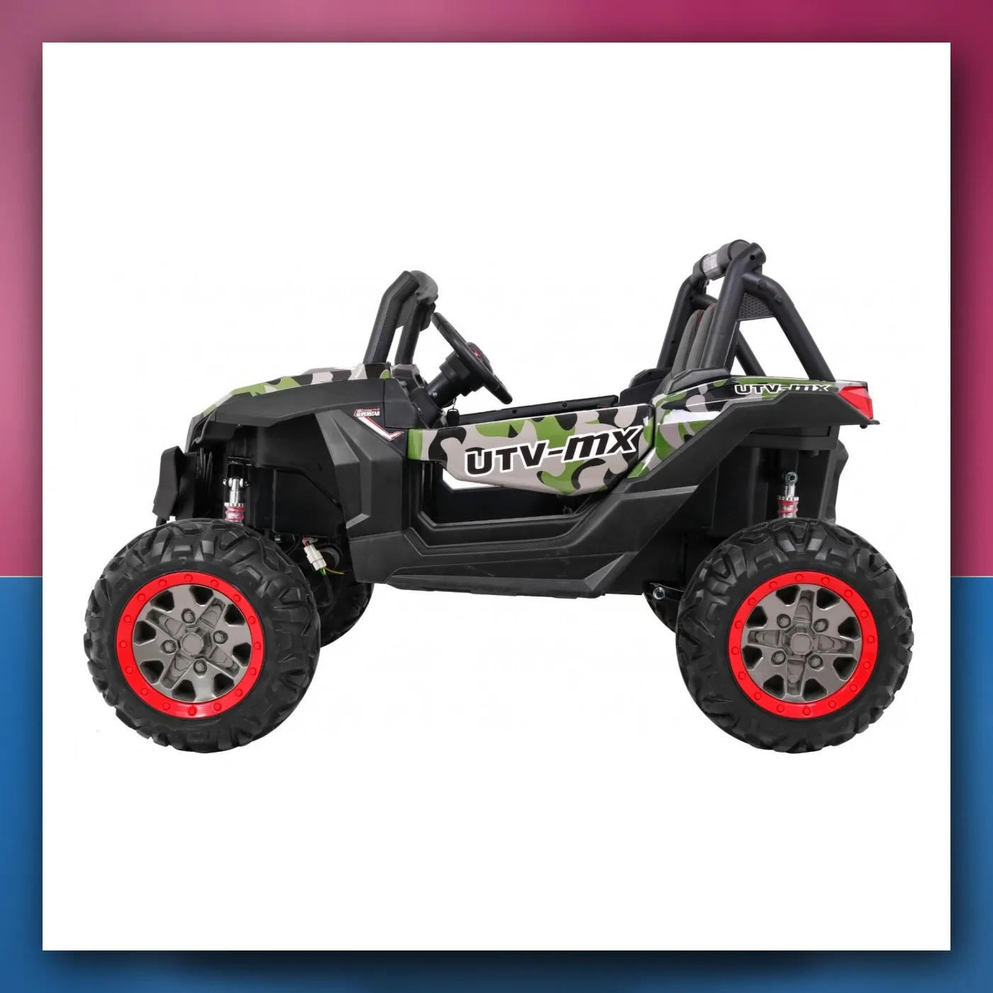 Buggy SuperStar za djecu Moro + Pogon 4x4 + Daljinski upravljač + Prtljažnik + MP3 + LED + Blokada vrata - slika 1