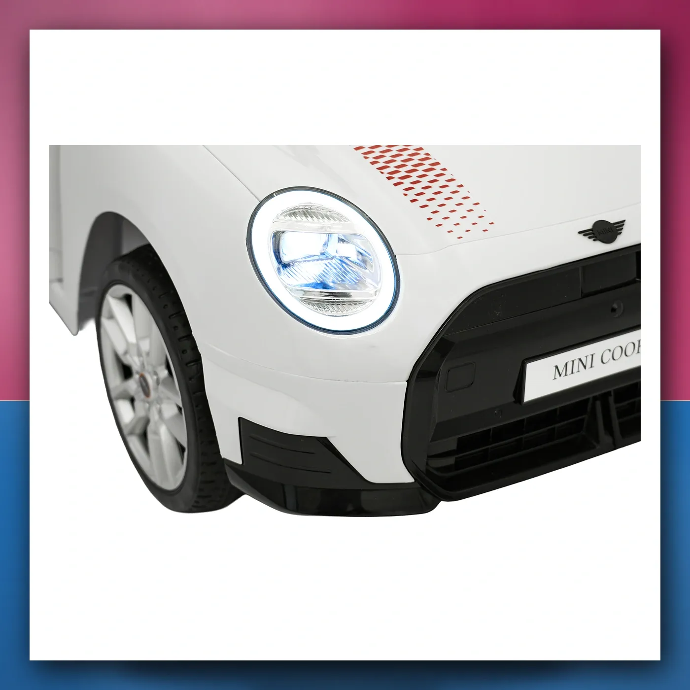 Auto na akumulator Mini Cooper bijeli - slika 1