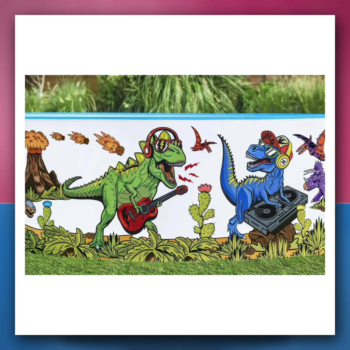 Samostojeći bazen Dinozauri za djecu od 3+ godina BESTWAY 244 x 46 cm vinil + PVC