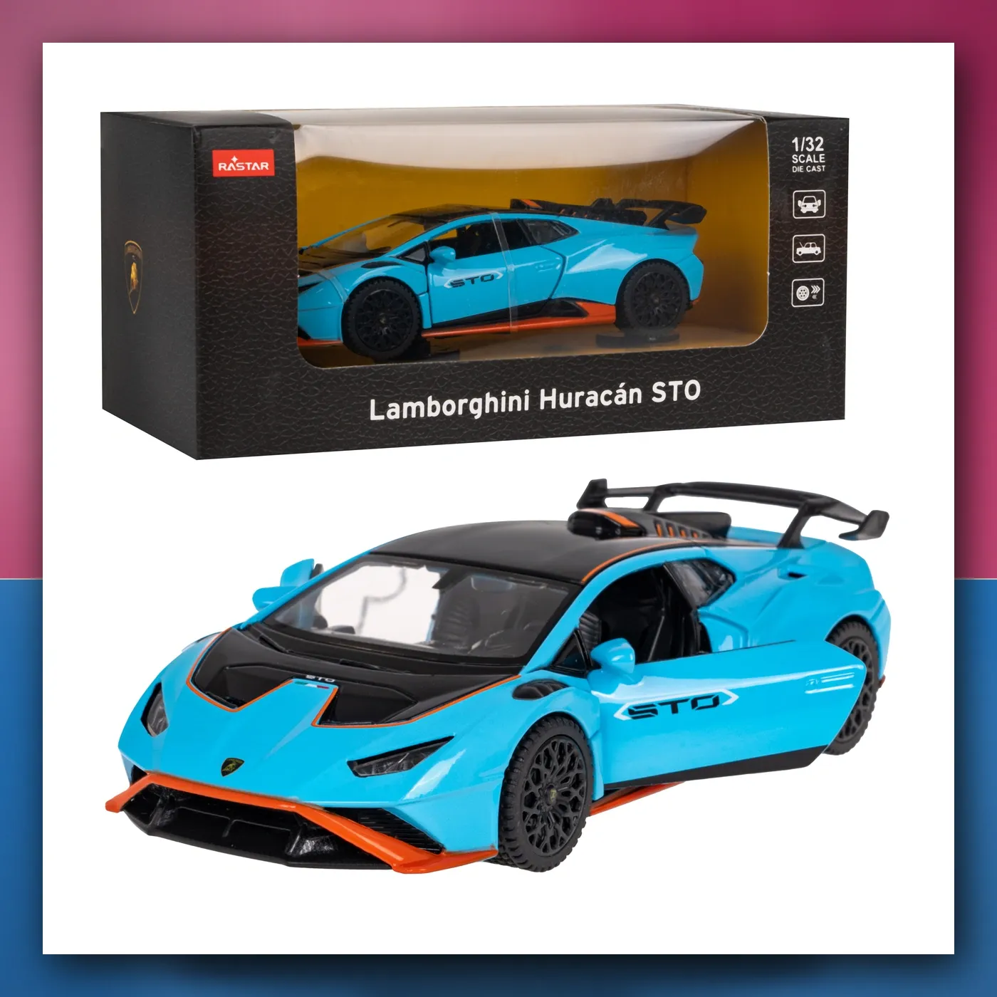 Lamborghini Huracan STO RASTAR 1:32 metalni model - slika 1