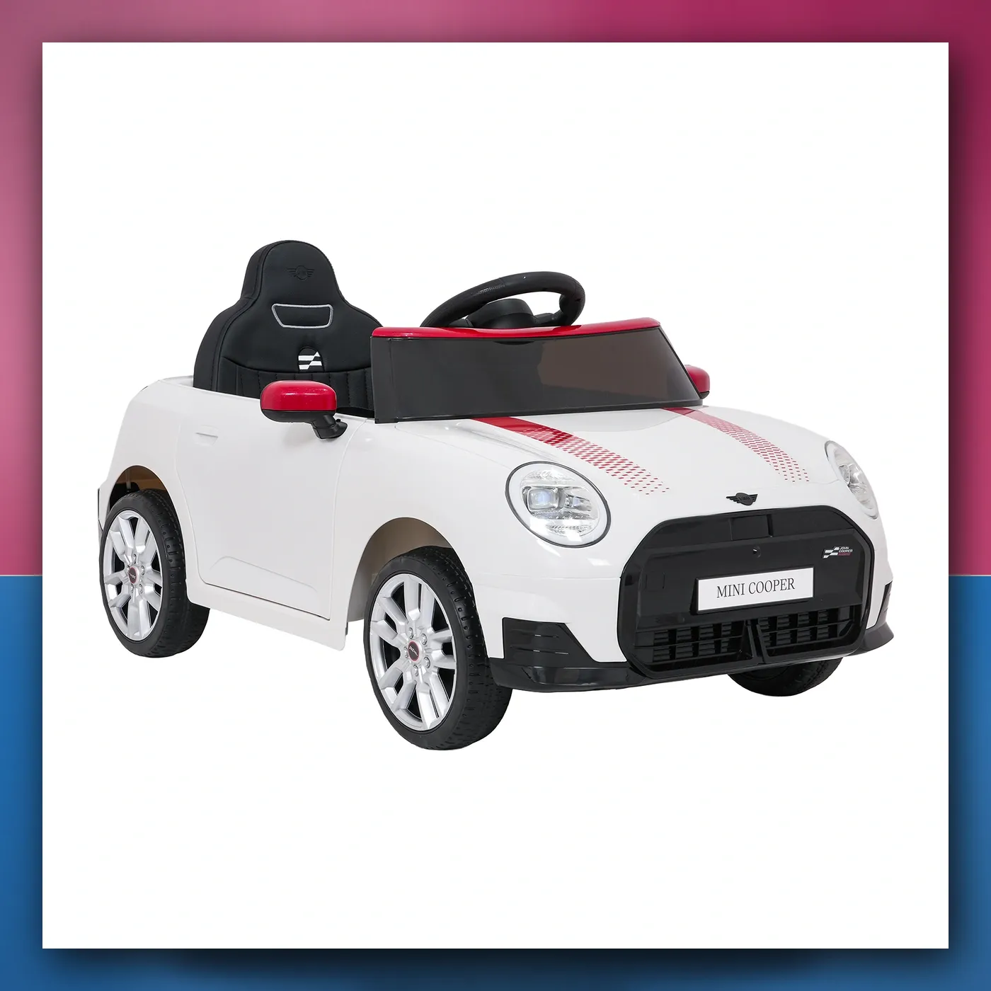 Auto na akumulator Mini Cooper bijeli - slika 1