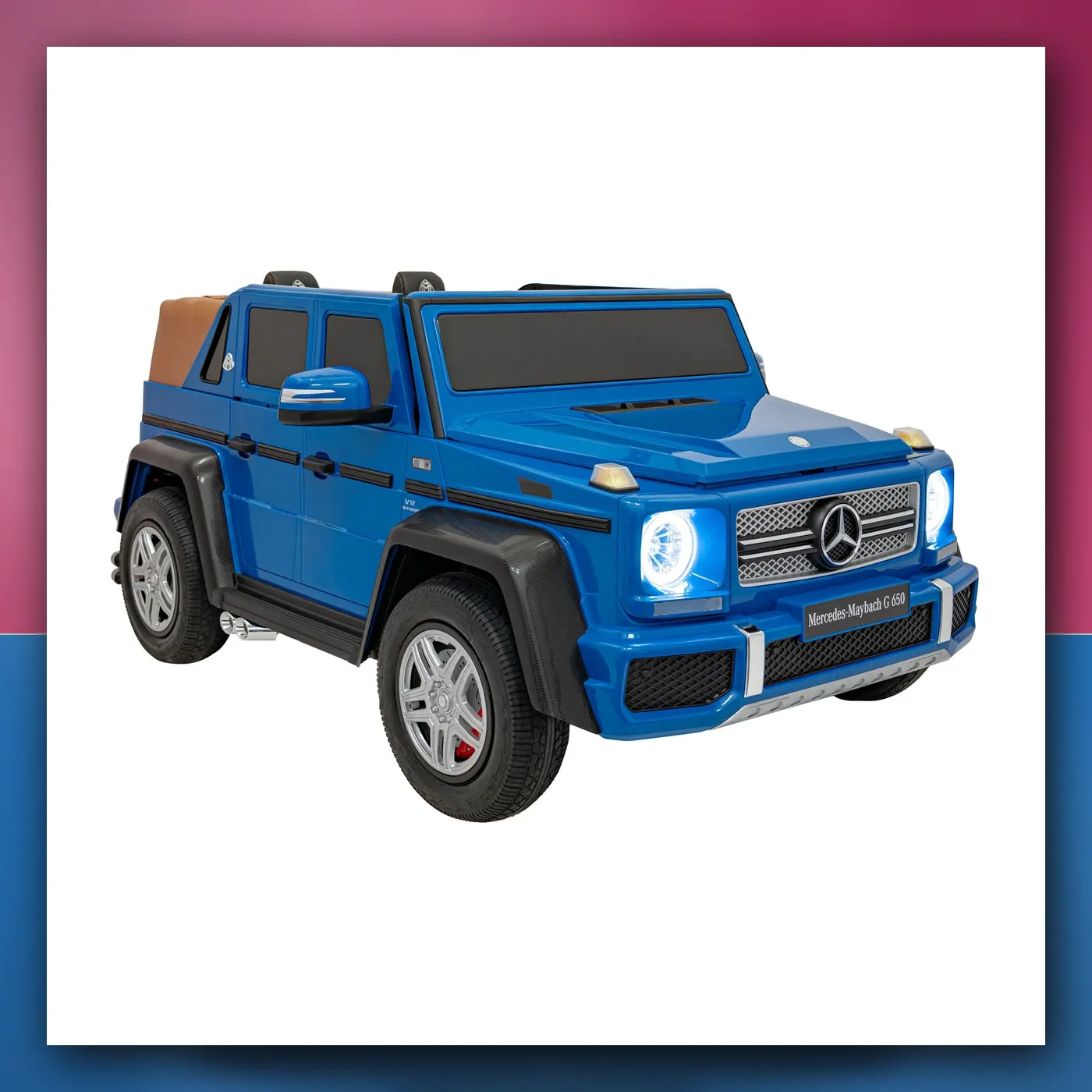Auto na akumulator Mercedes Benz MAYBACH G650 STRONG plavi - slika 1