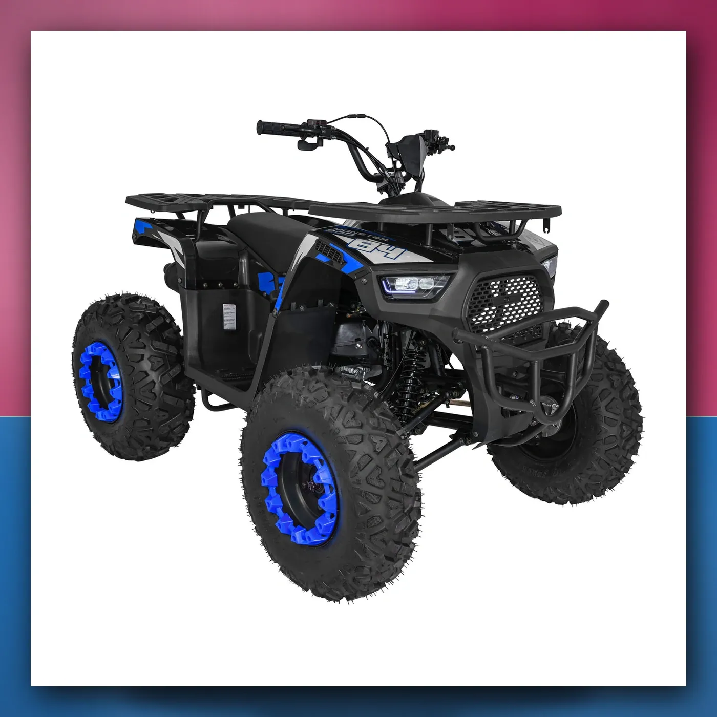 Četverocikl na akumulator Motorni 200CC MONSTER plavi - slika 1