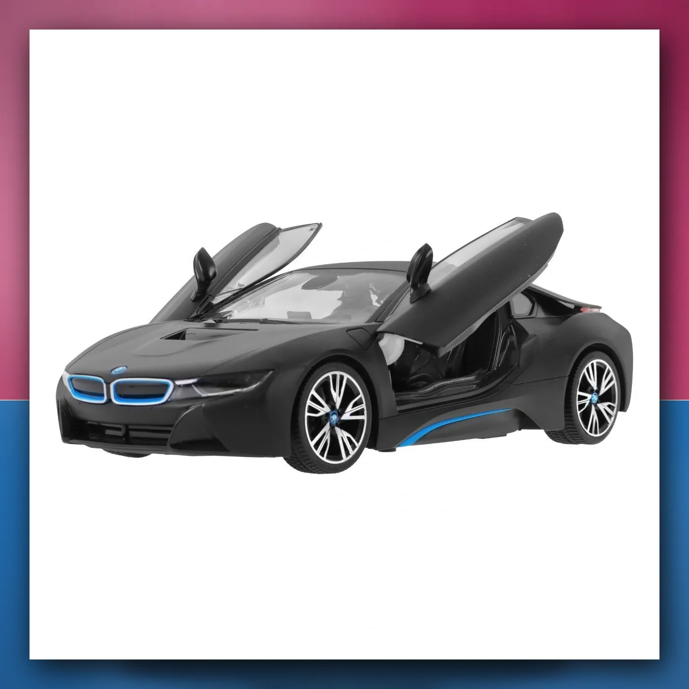 BMW i8 crni RASTAR model 1:14 autić na daljinsko upravljanje + daljinski upravljač 2,4 GHz - slika 1