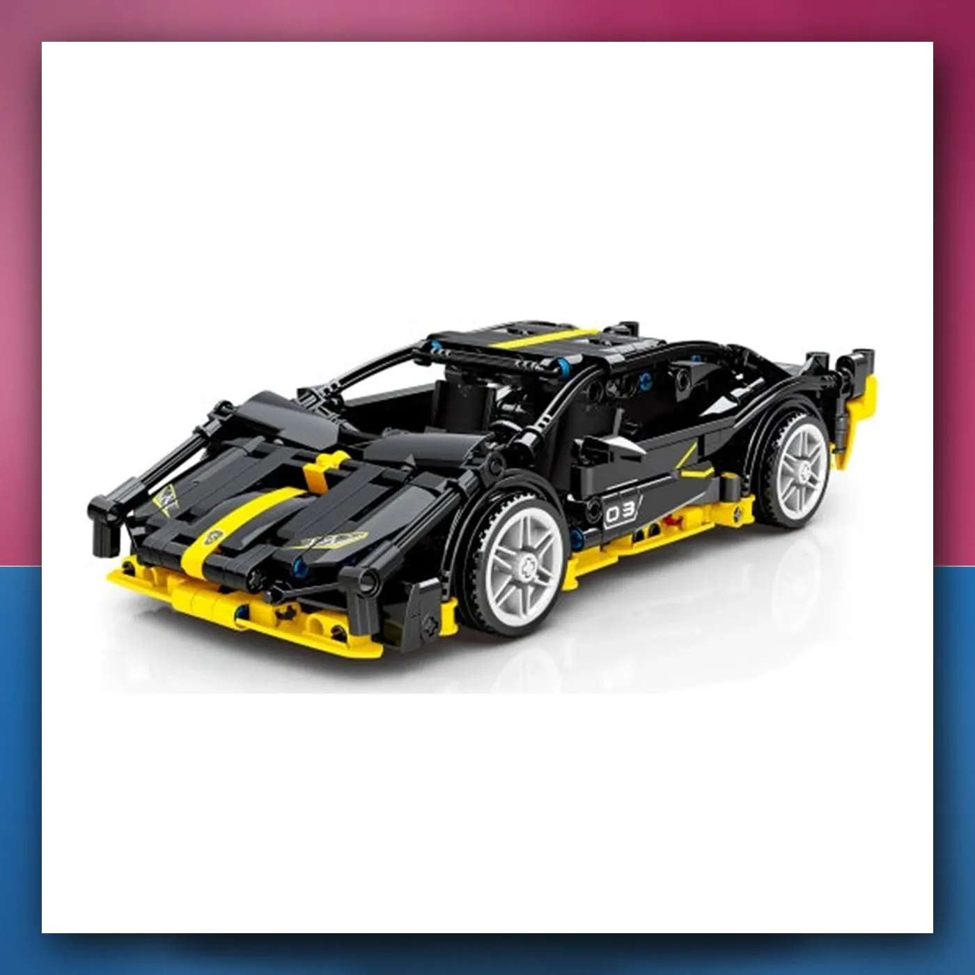 Set kockica Auto Sportske crne 589el. - slika 1