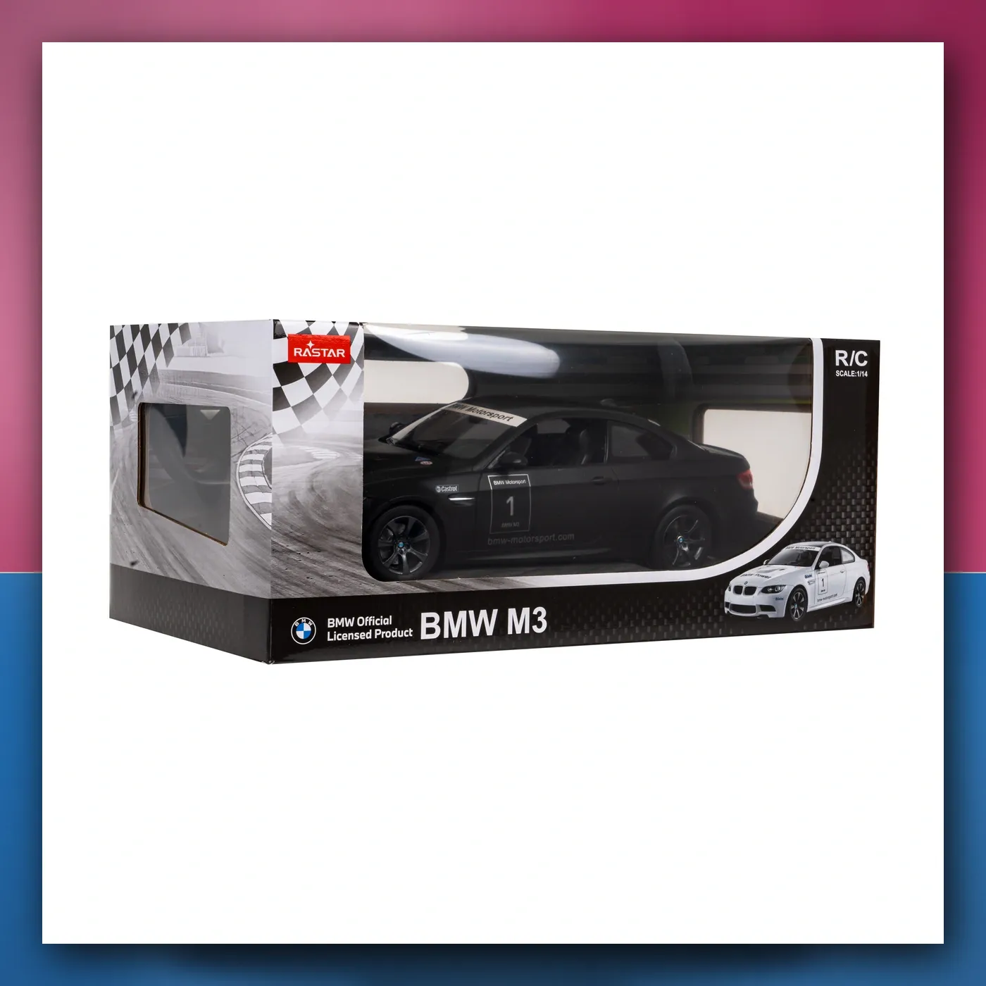 RC BMW M3 crni RASTAR 1:14 + daljinski upravljač 2,4 GHz - slika 1