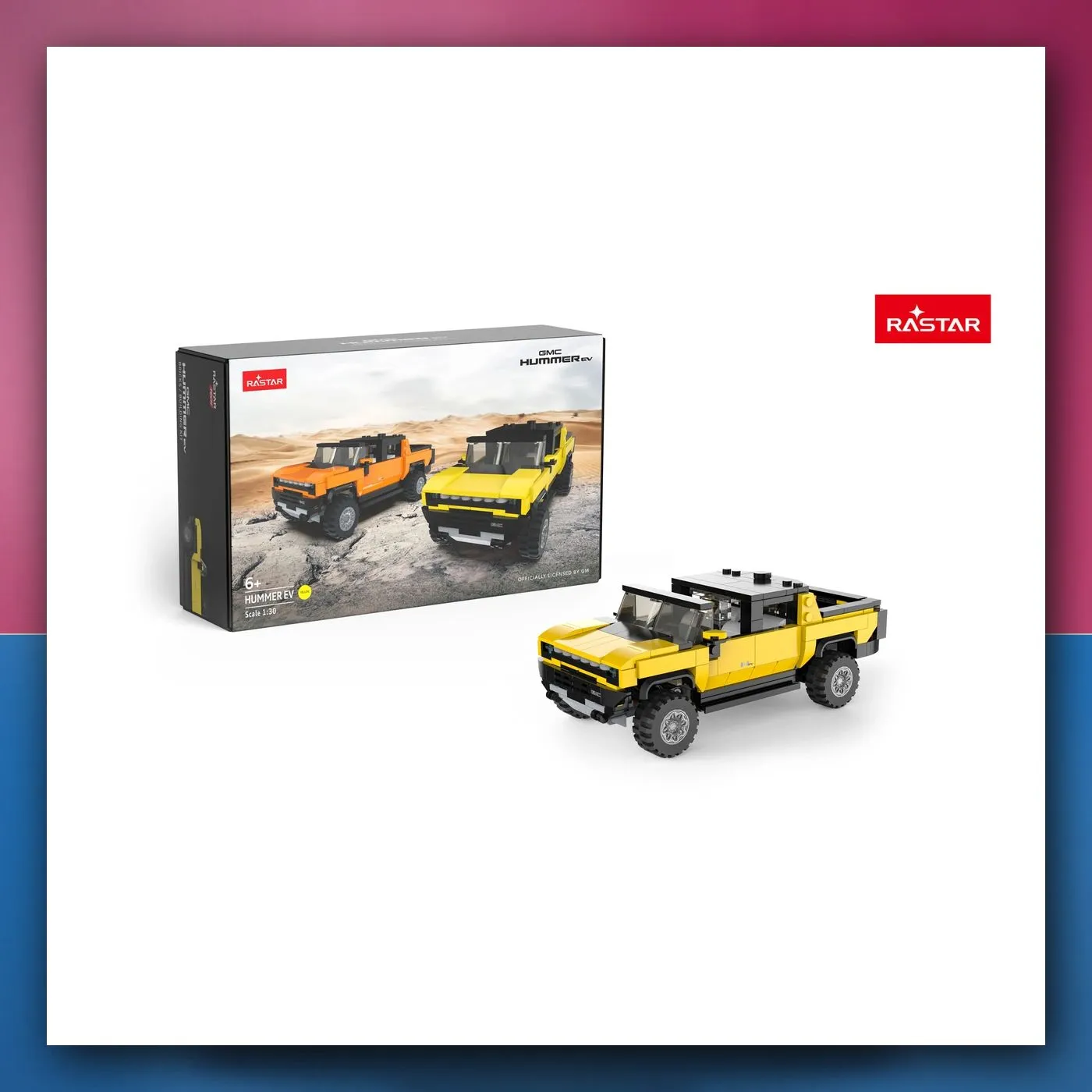 Kocke Hummer EV 1:30 žuti RASTAR