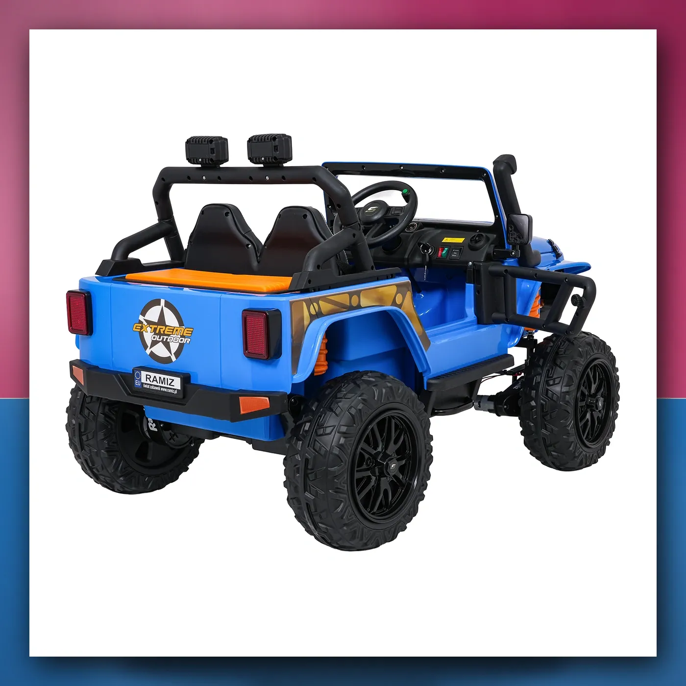 Auto na akumulator Jeep Monster plavi - slika 1