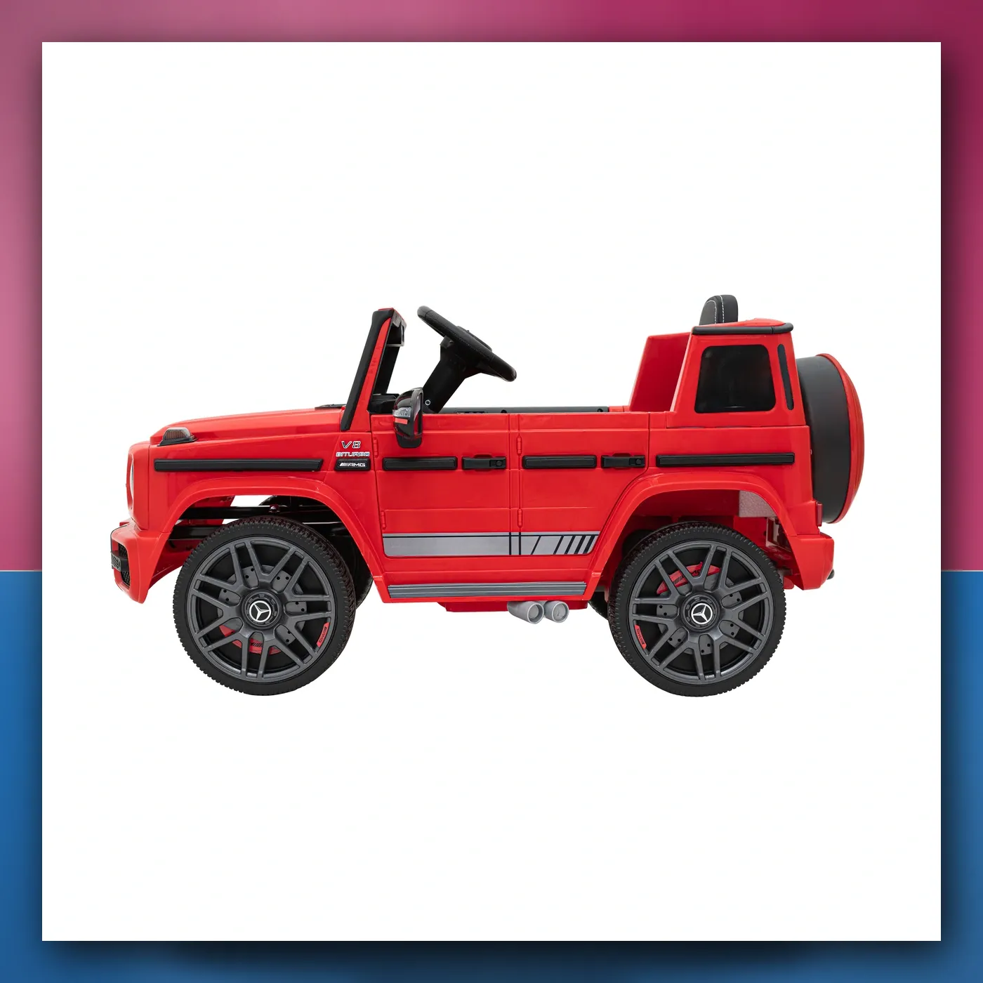 Mercedes AMG G63 za djecu crveni + Daljinski upravljač - slika 1