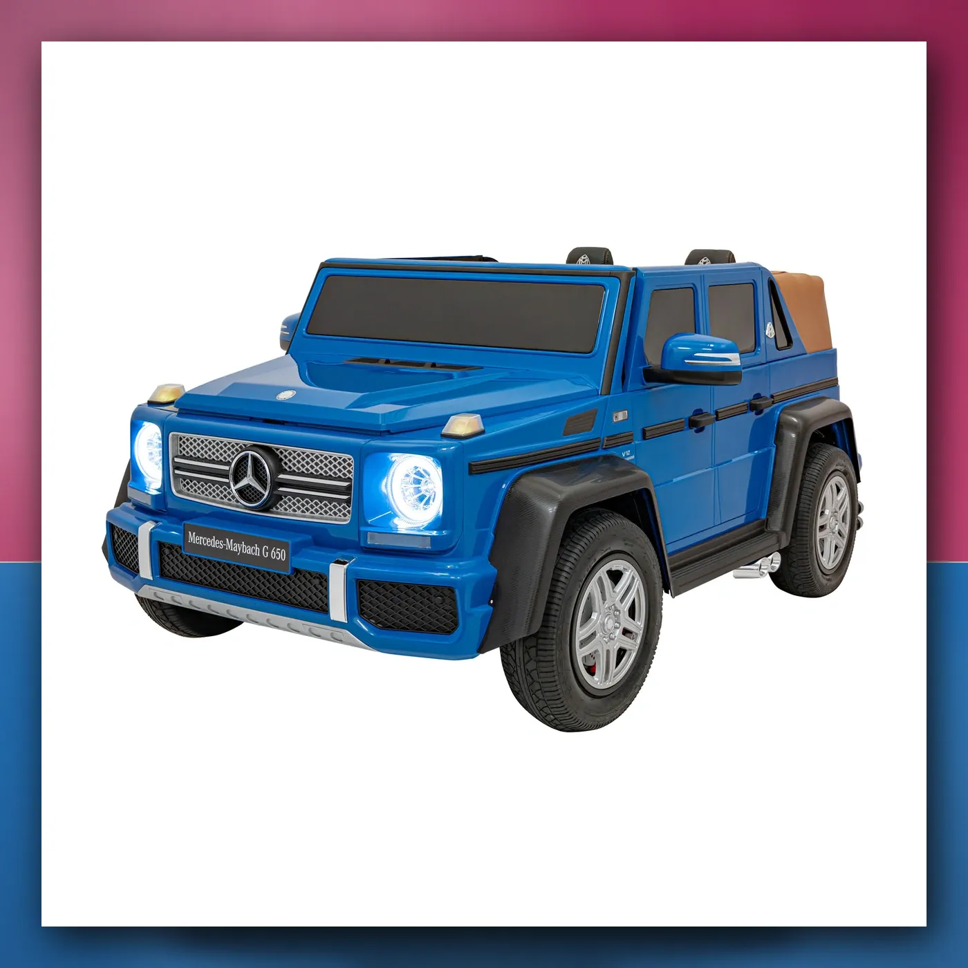 Auto na akumulator Mercedes Benz MAYBACH G650 STRONG plavi - slika 1