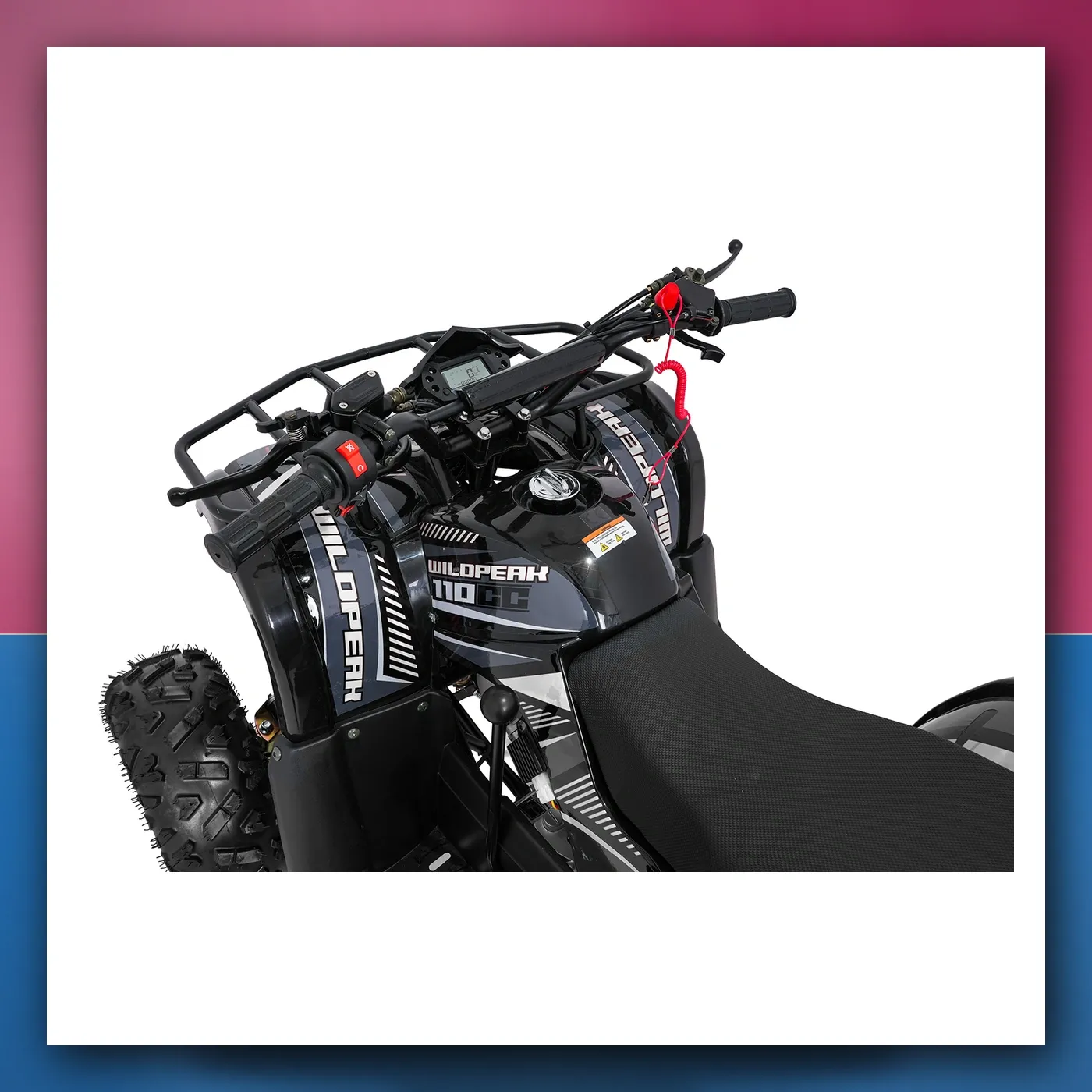 Četverocikl na akumulator Motorni WILDPEAK 110cc crni - slika 1