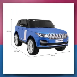Range Rover HSE Lakirani Mali auto za 2 djecu plavi SUV - slika 2